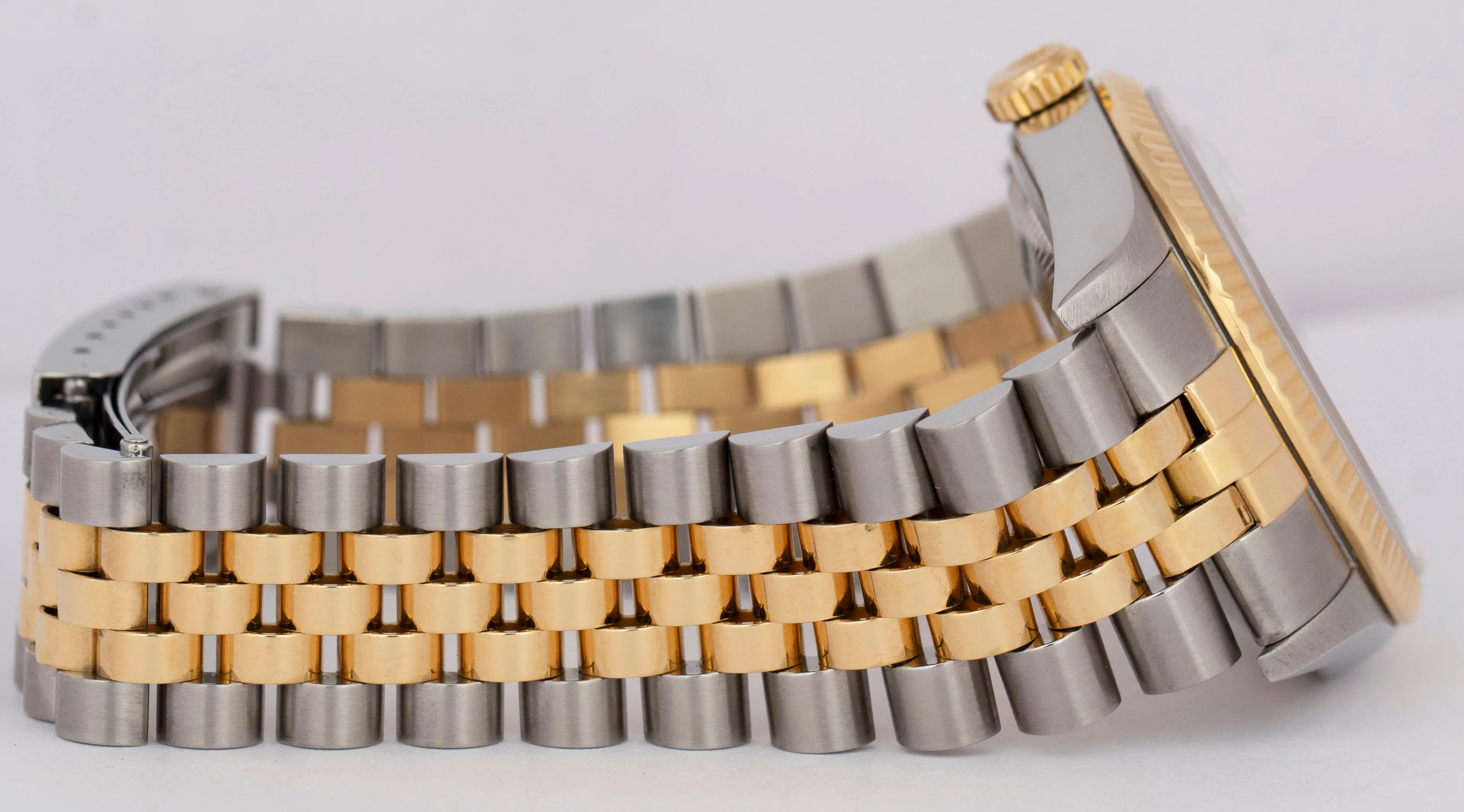 PAPERS Rolex DateJust 36mm White Two-Tone 18K Yellow Gold Steel Watch 16233 BOX