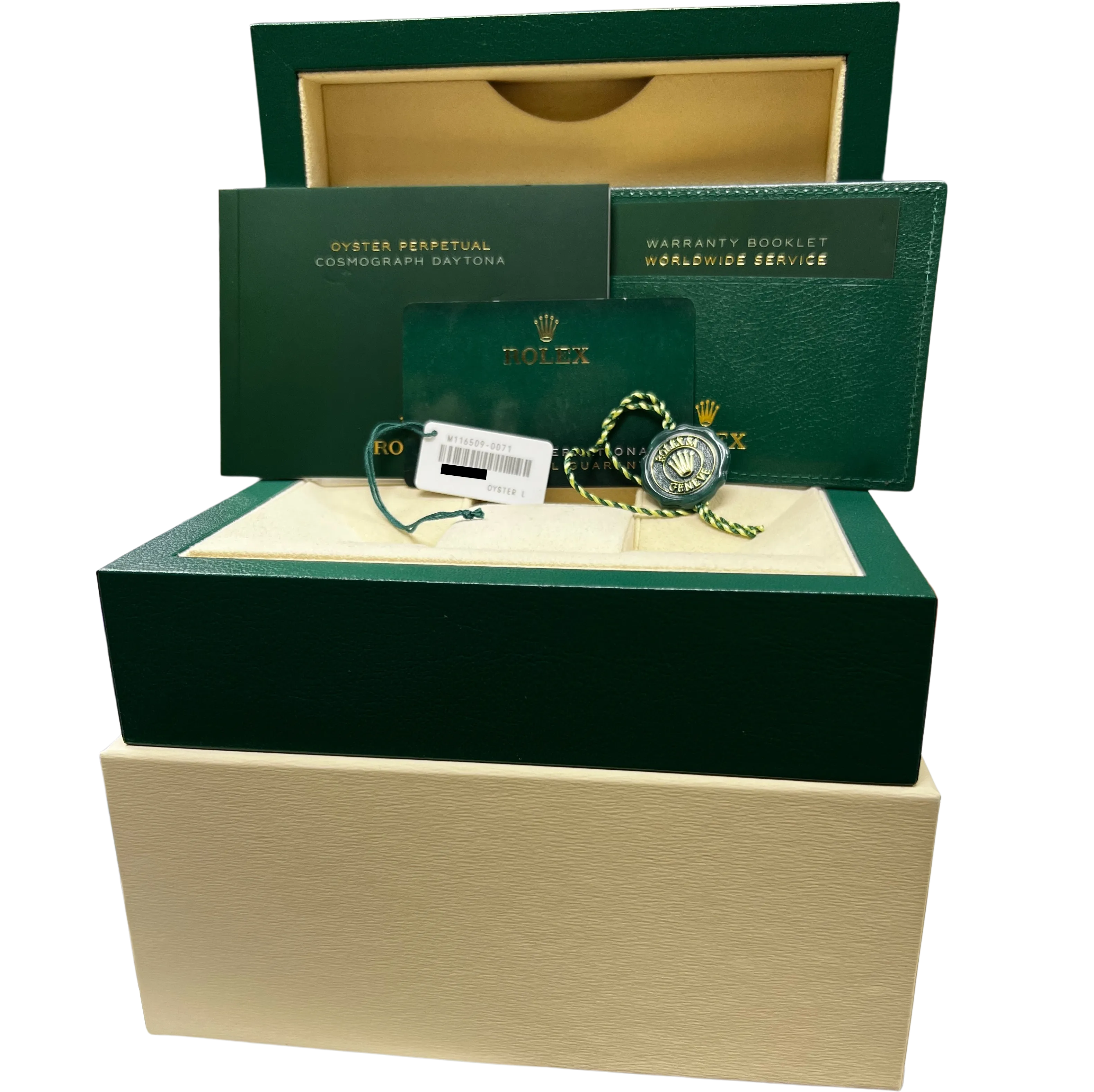 PAPERS Rolex Daytona Cosmograph Blue 18K White Gold Oyster Watch 116509 B P