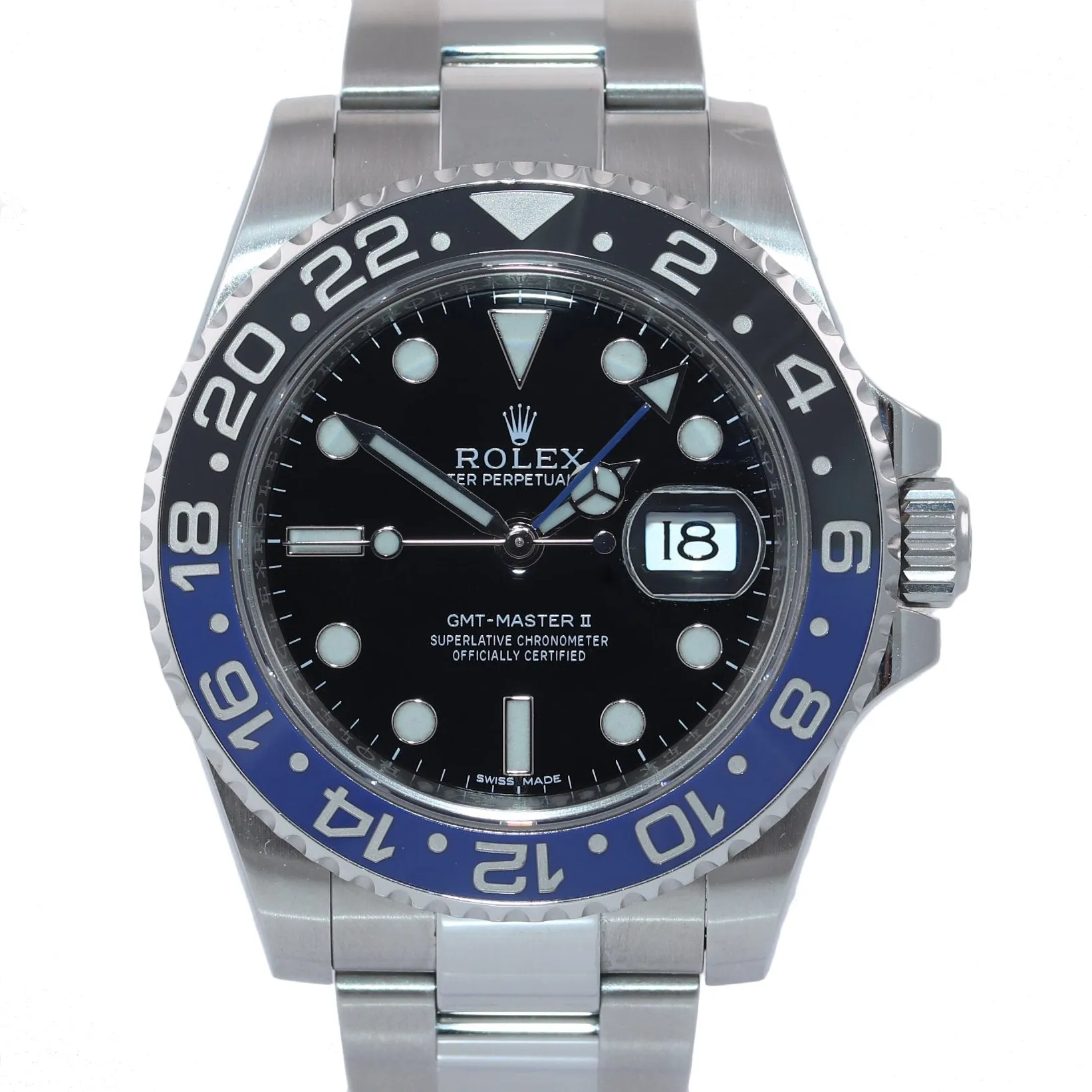 PAPERS Rolex GMT Master II 116710 BLNR Steel Ceramic Batman Watch Box