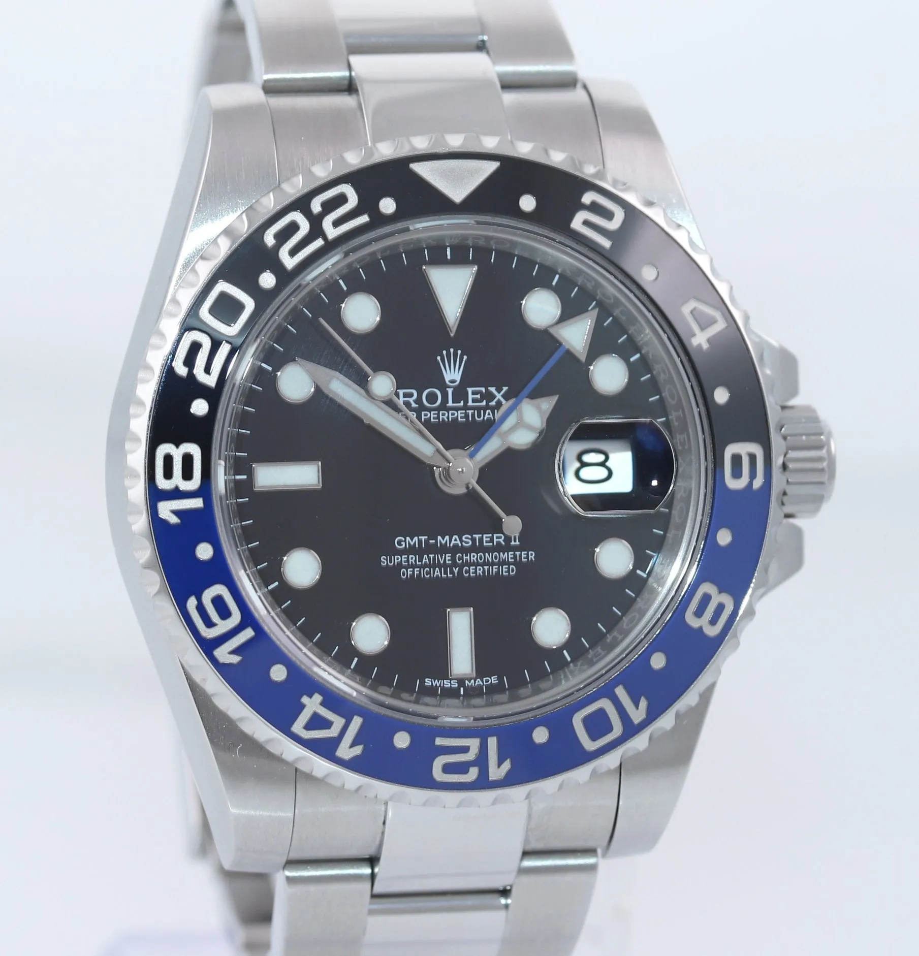 PAPERS Rolex GMT Master II 116710 BLNR Steel Ceramic Batman Watch Box