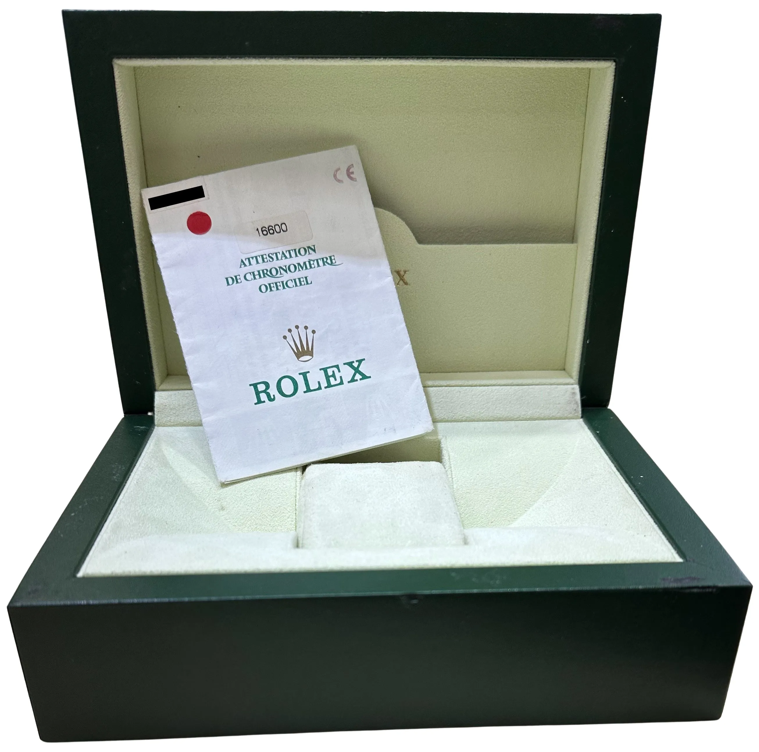 PAPERS Rolex Sea-Dweller 16600 Automatic 40mm Stainless Steel Black Watch BOX