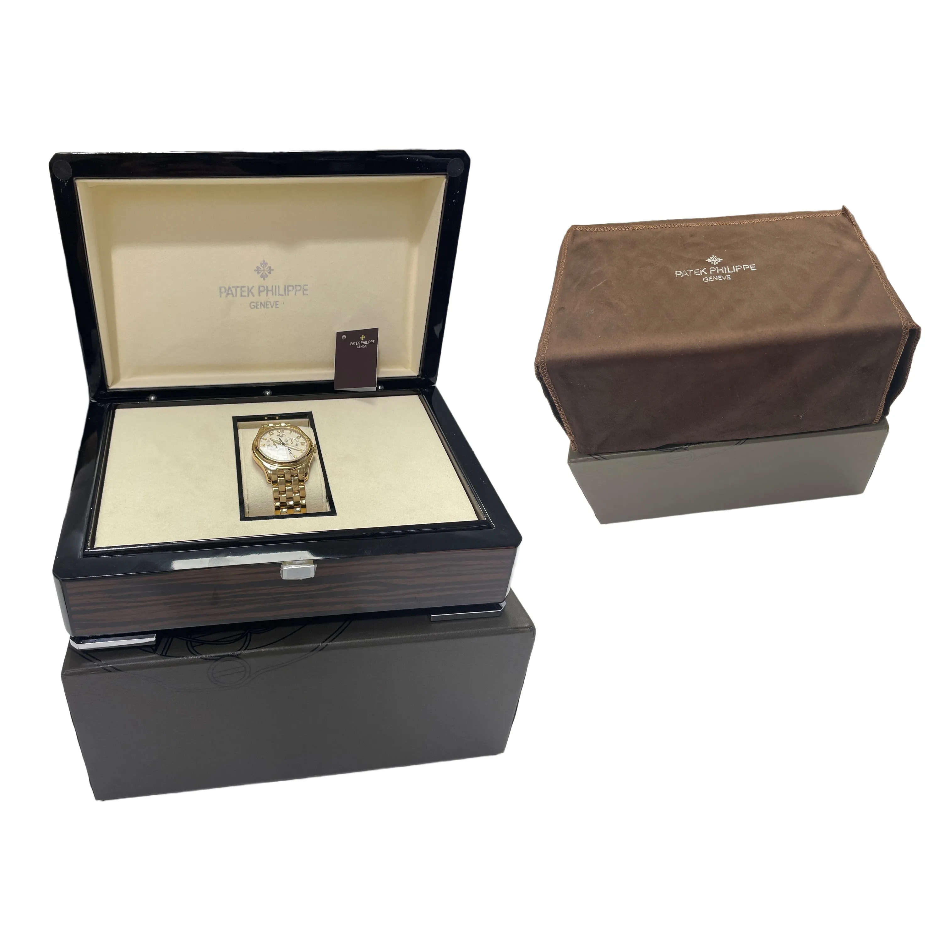Patek Philippe Annual Calendar Moonphase 18K Yellow Gold 37mm Watch 5036/1J BOX