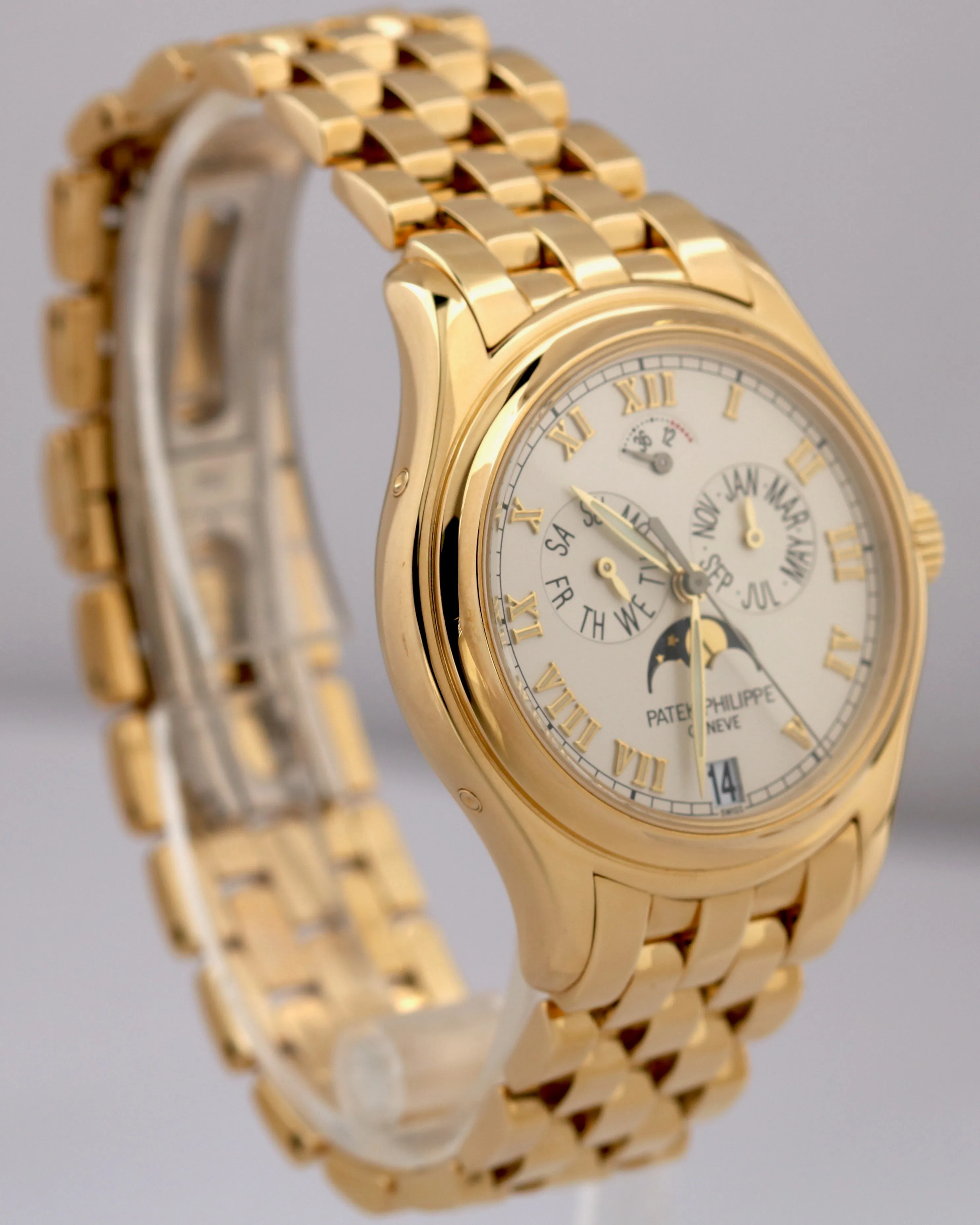 Patek Philippe Annual Calendar Moonphase 18K Yellow Gold 37mm Watch 5036/1J BOX