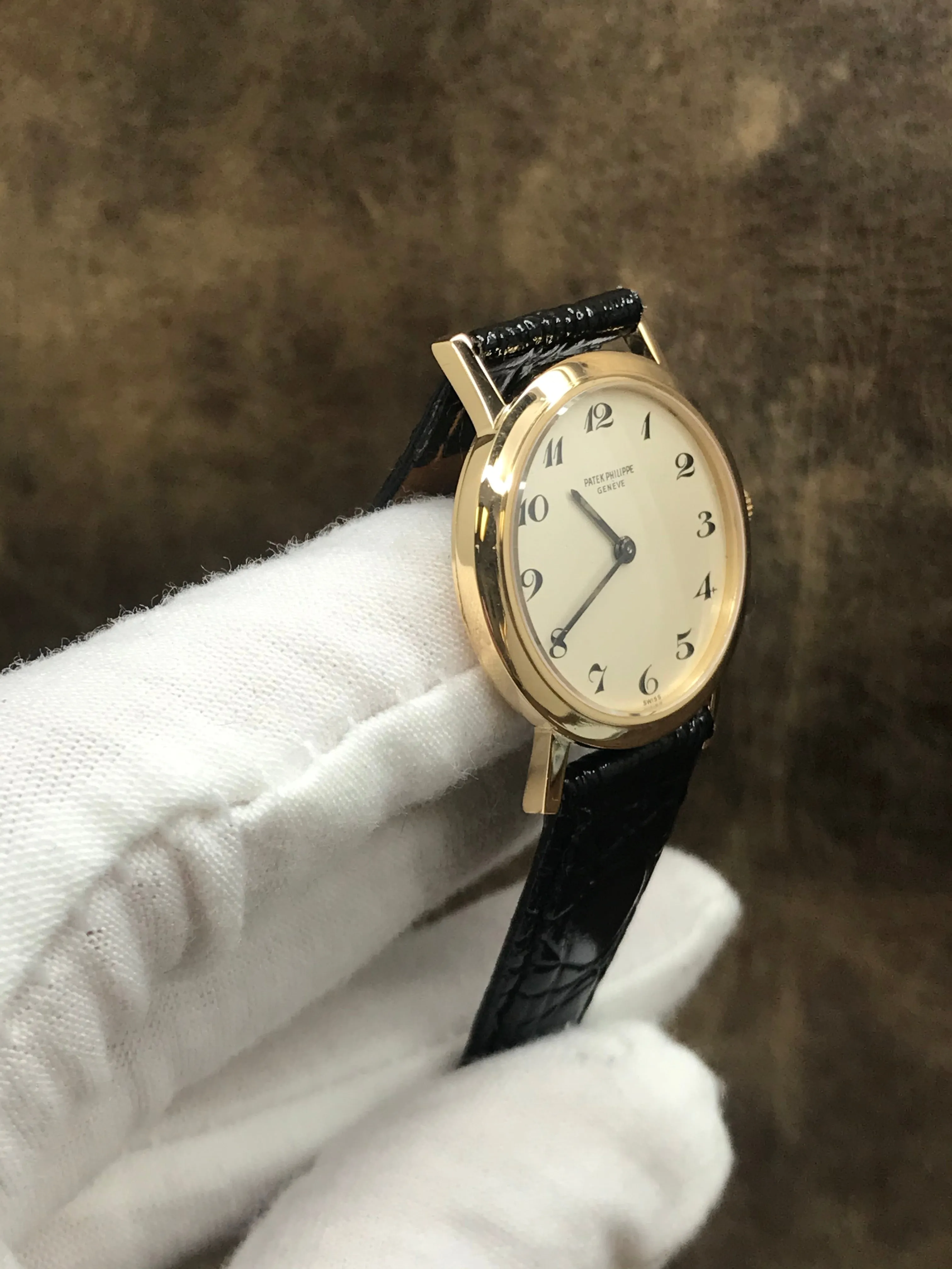 Patek Philippe Calatrava 4184J Beige Dial Manual Wind Women's Watch