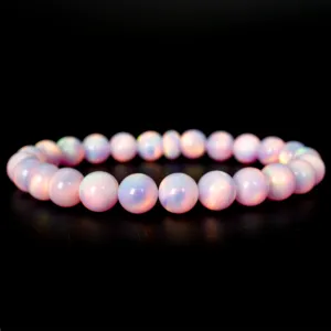 Pearl Pink Opalescence Beaded Bracelet