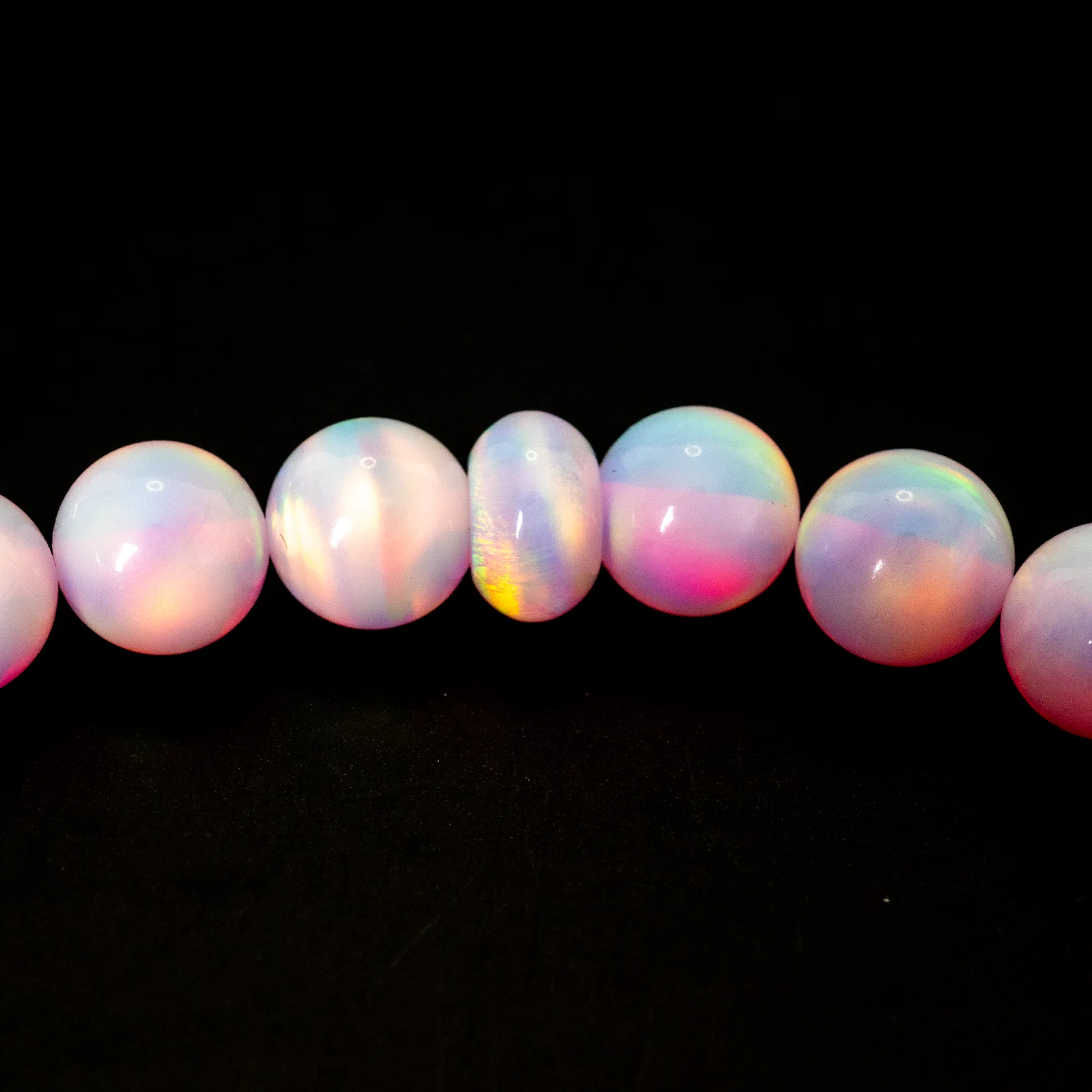 Pearl Pink Opalescence Beaded Bracelet