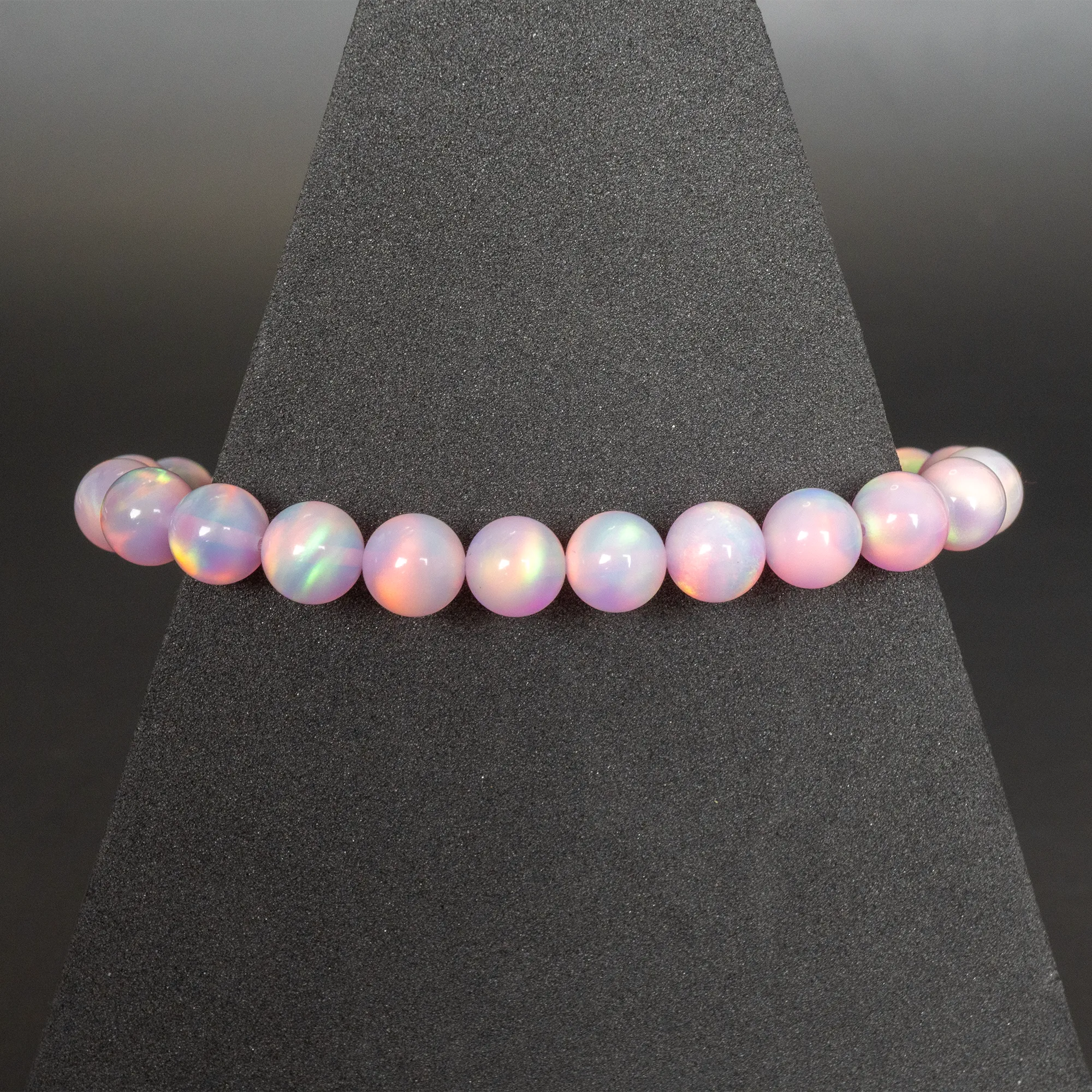 Pearl Pink Opalescence Beaded Bracelet