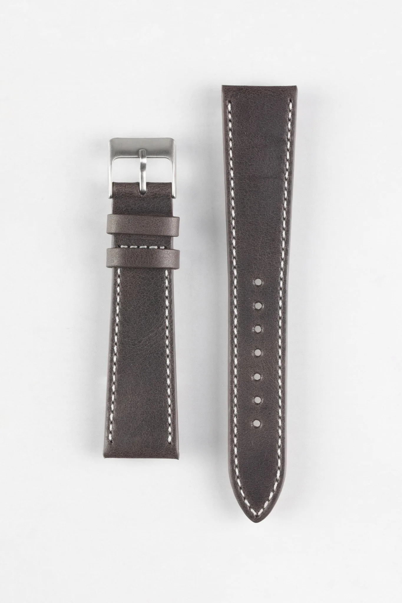 Pebro VINTAGE Leather Watch Strap in DARK BROWN