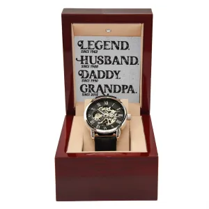 Personalized Gift For Grandpa, Watch For Grandfather