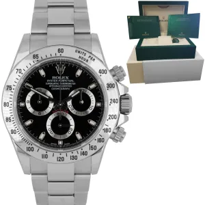 RARE 2018 UNPOLISHED Rolex Daytona RANDOM SERIAL REHAUT CHROMALIGHT Black 116520