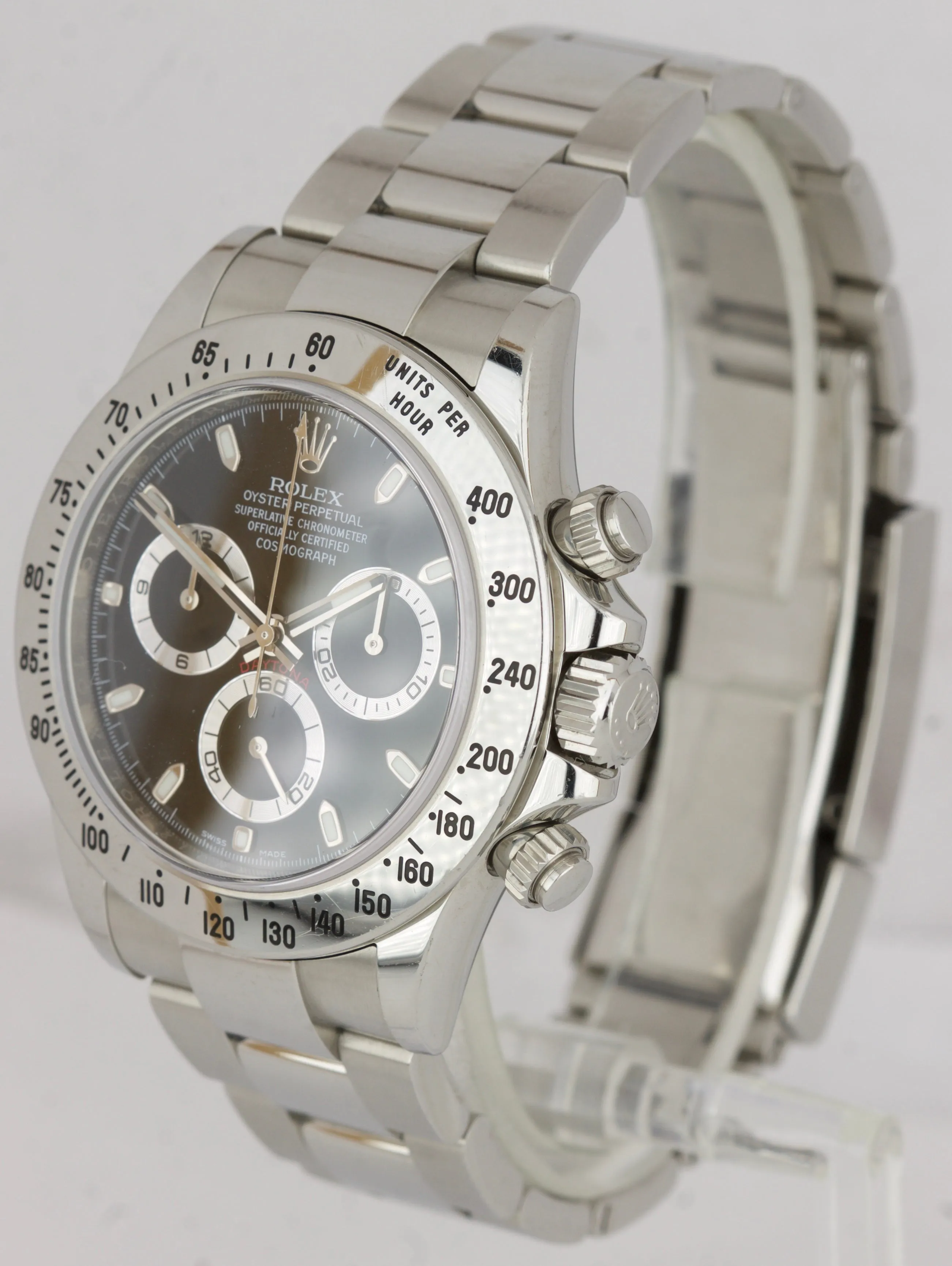 RARE 2018 UNPOLISHED Rolex Daytona RANDOM SERIAL REHAUT CHROMALIGHT Black 116520
