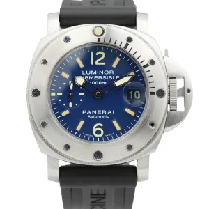 RARE Panerai Luminor Submersible LA BOMBA PAM00087 PAM87 Steel 44mm Date Watch