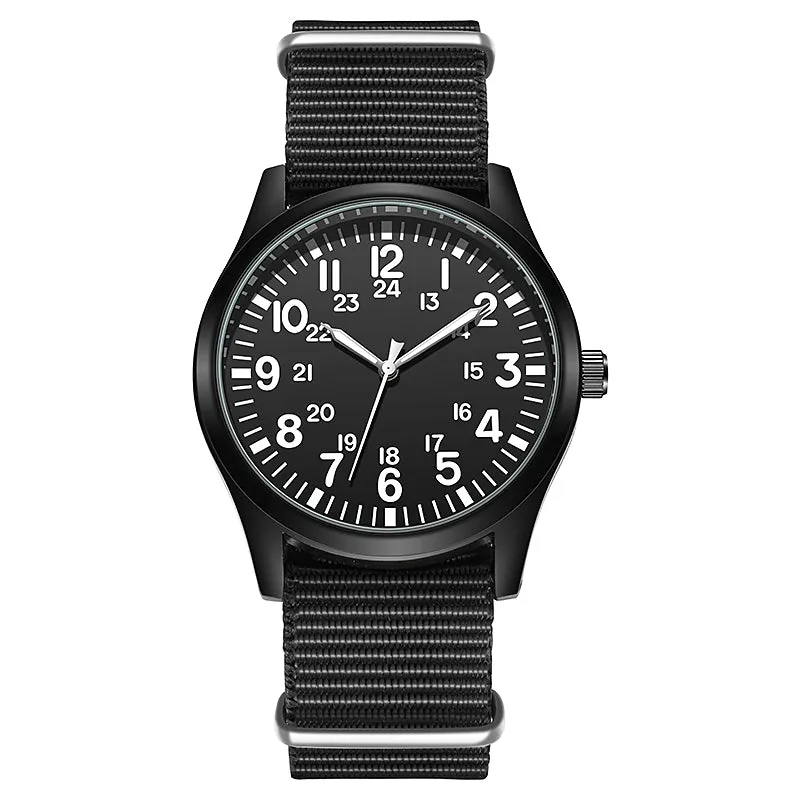 RECON GS2 Slimline Stainless Steel Military Watch with NATO Band