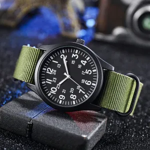 RECON GS2 Slimline Stainless Steel Military Watch with NATO Band