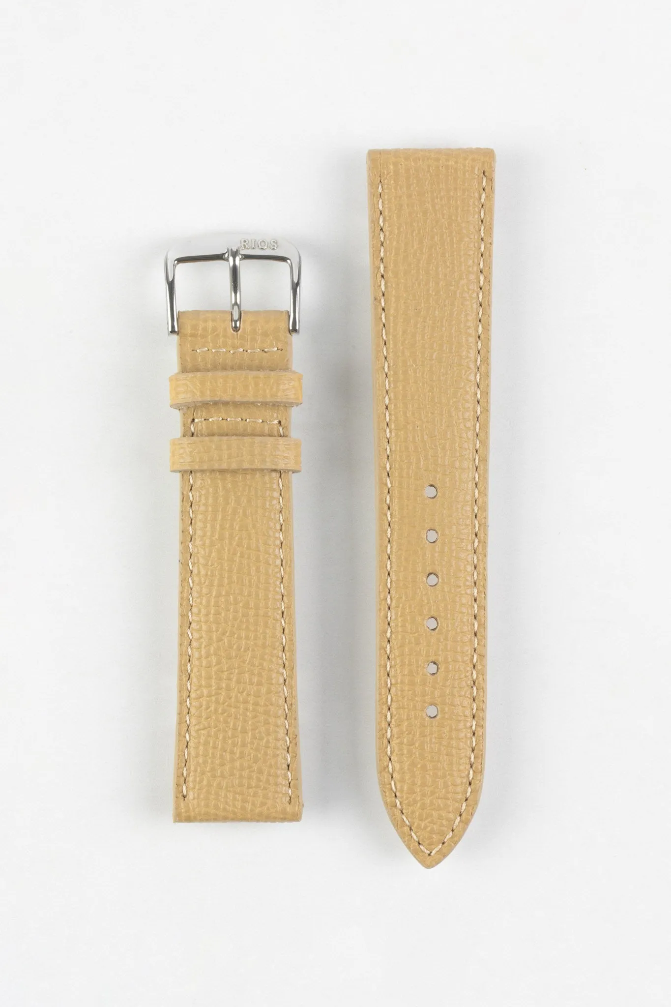 RIOS1931 FRENCH Leather Watch Strap in CASHMERE
