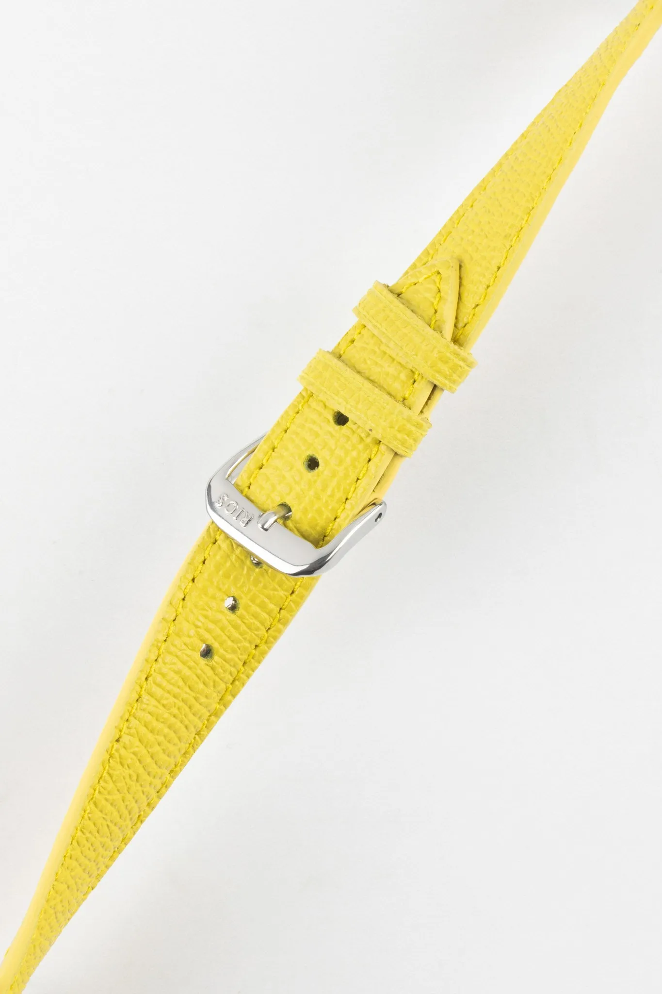 RIOS1931 FRENCH Leather Watch Strap in YELLOW