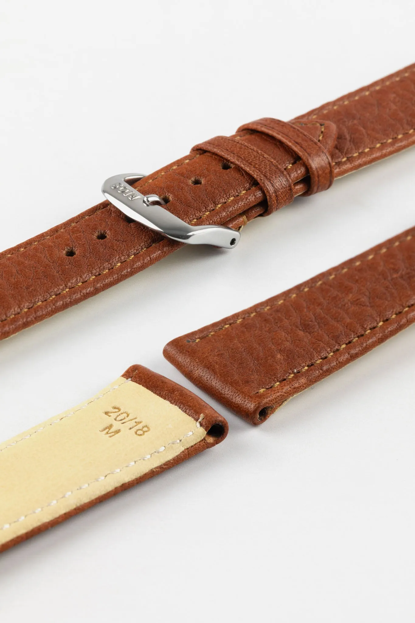 RIOS1931 WAGING Organic Watch Strap in COGNAC