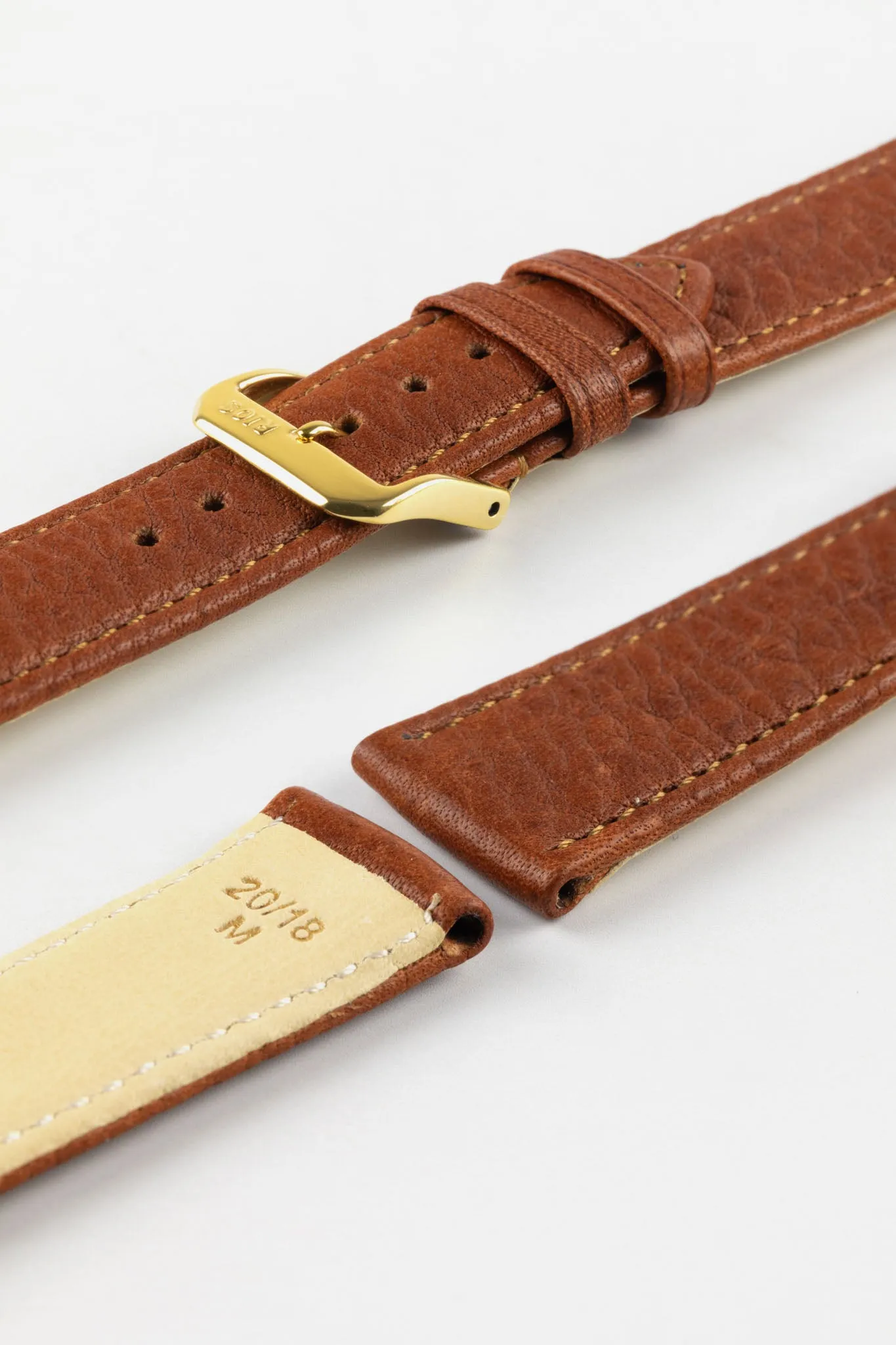 RIOS1931 WAGING Organic Watch Strap in COGNAC