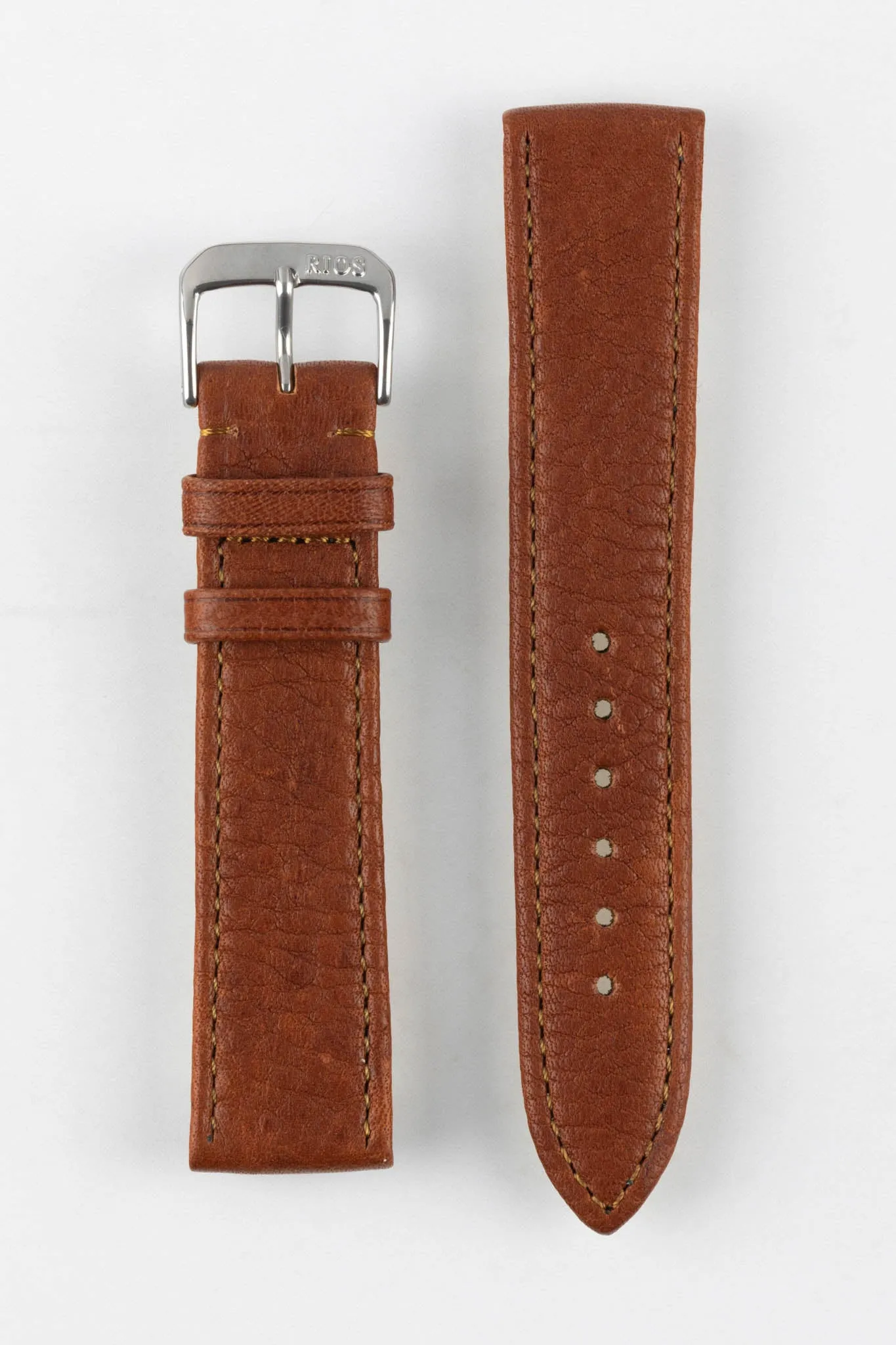 RIOS1931 WAGING Organic Watch Strap in COGNAC