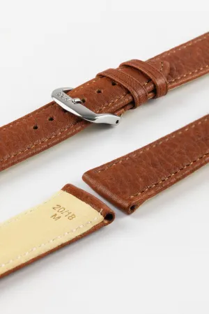 RIOS1931 WAGING Organic Watch Strap in COGNAC