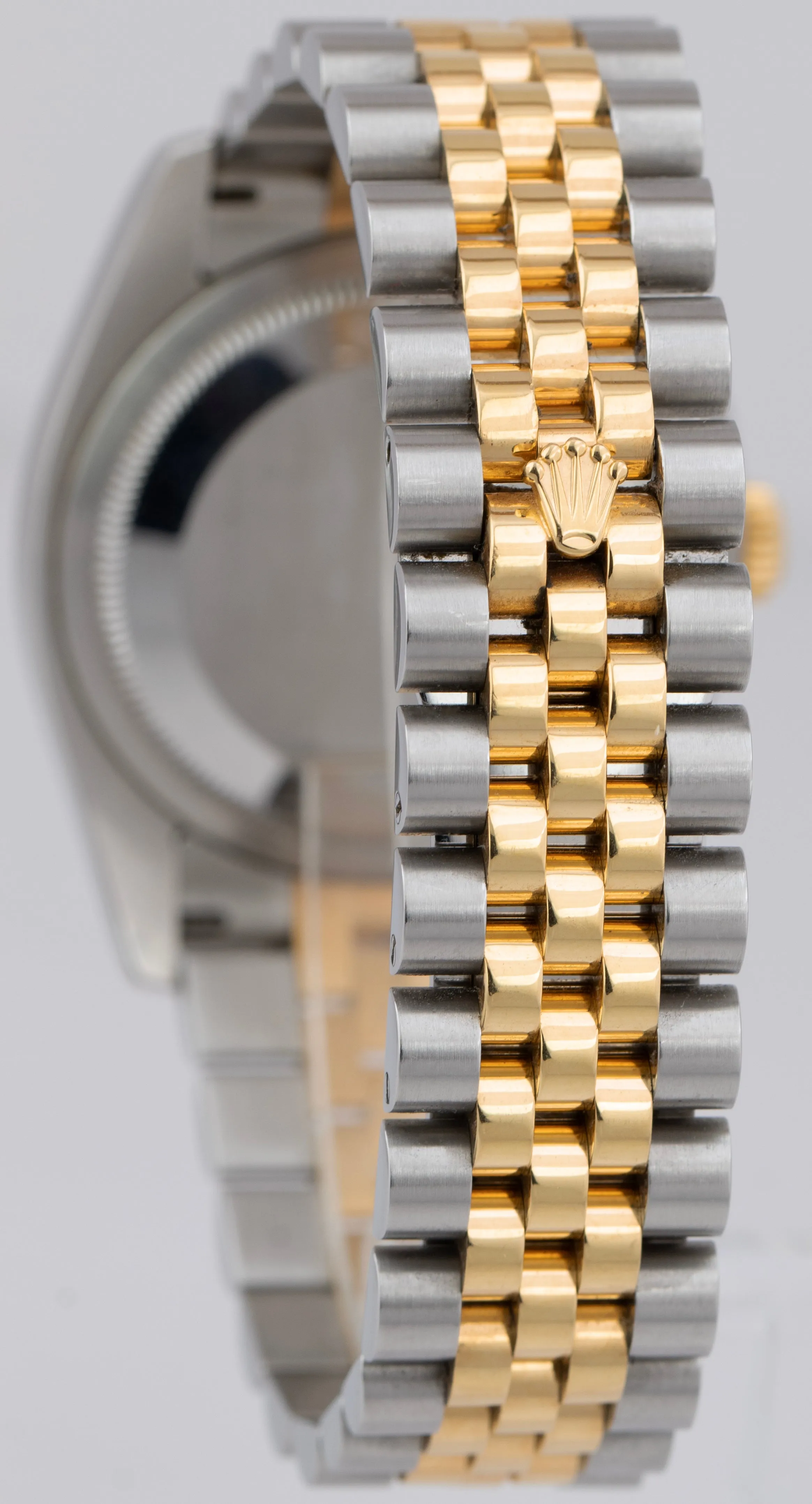 Rolex DateJust 116263 Turn-O-Graph 36mm White Thunderbird Two-Tone Watch RSC