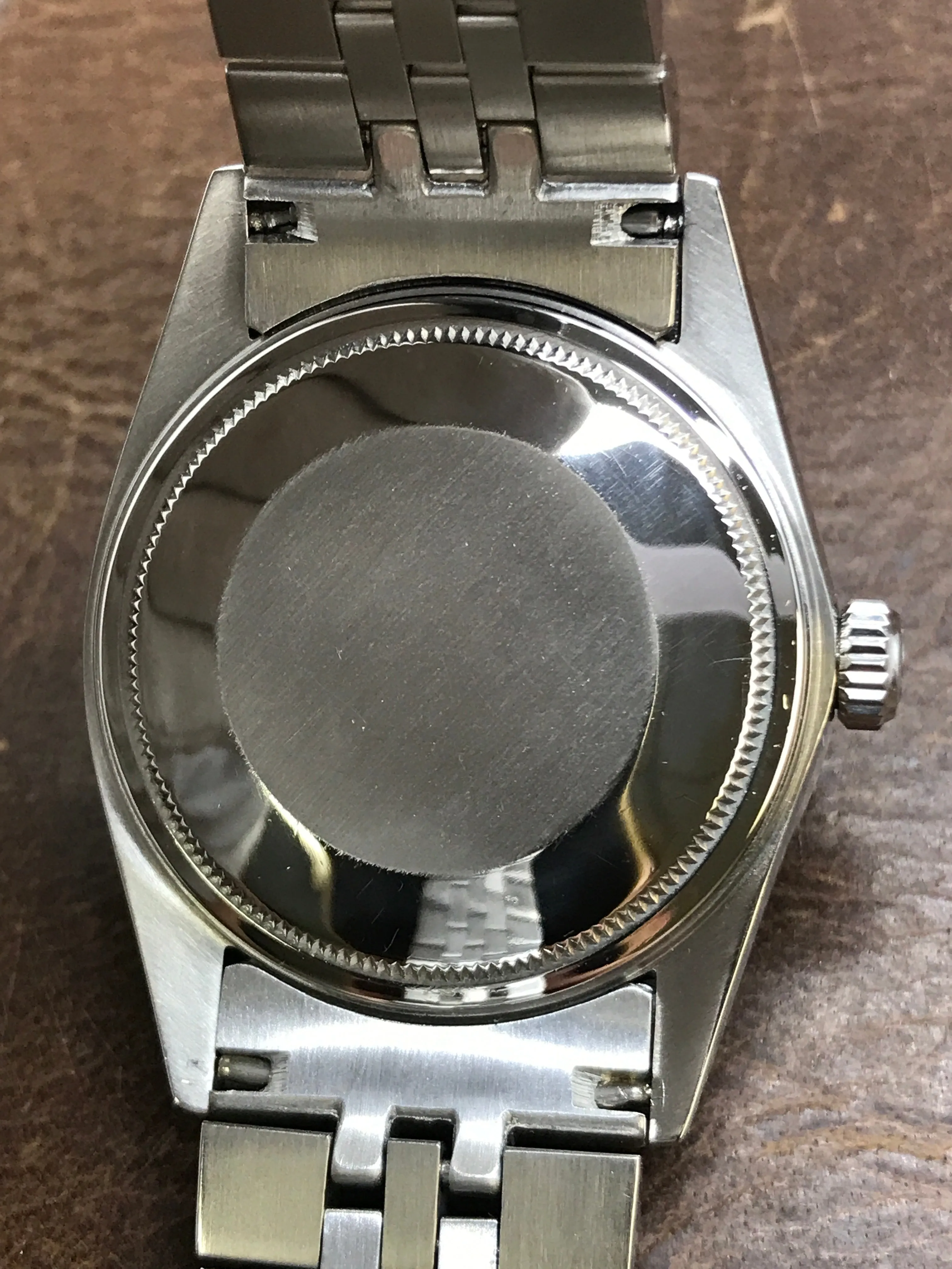 Rolex Datejust 36mm 16014 Custom Pave Diamonds Dial Automatic Watch