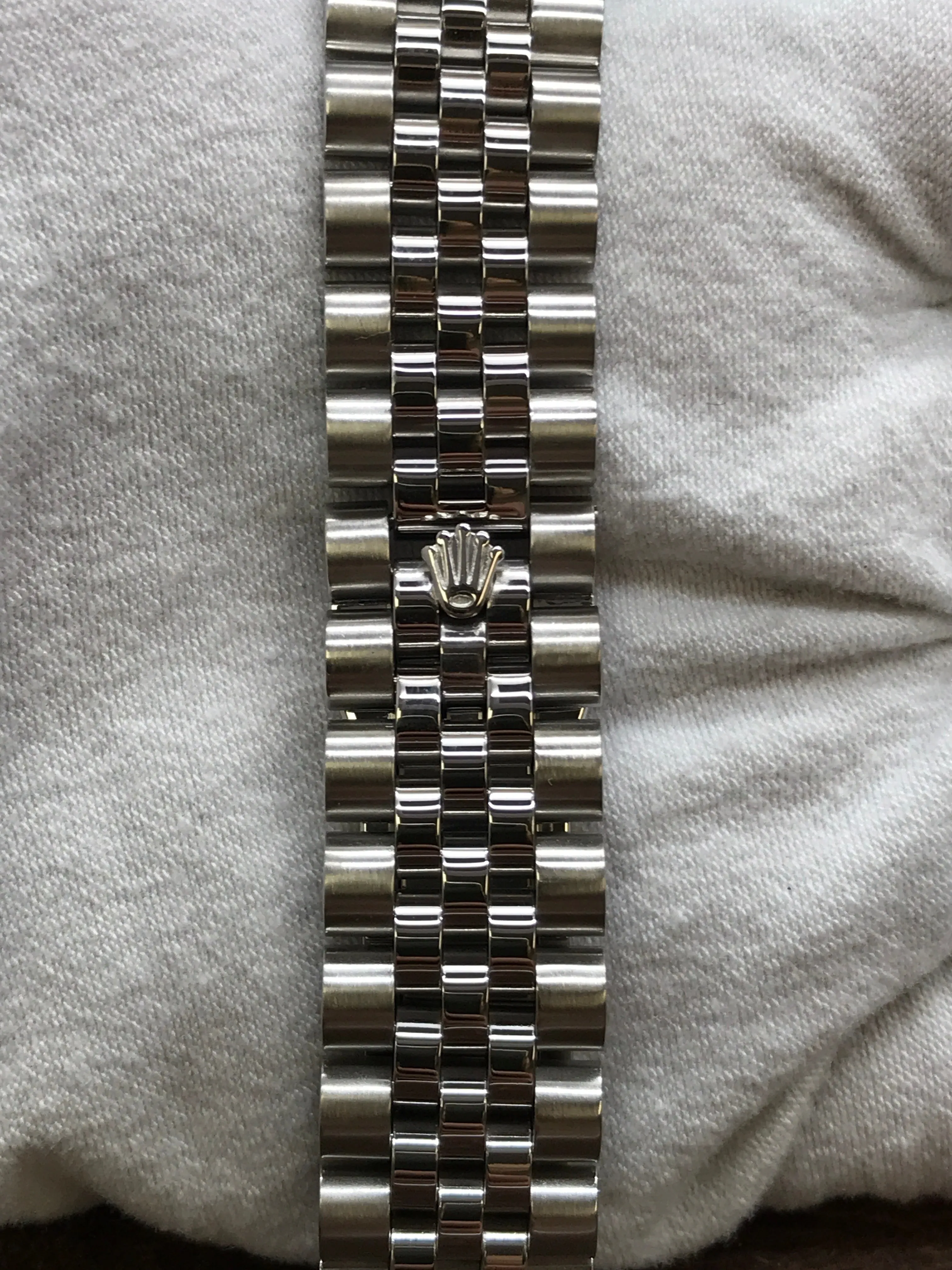 Rolex Datejust 36mm 16014 Custom Pave Diamonds Dial Automatic Watch
