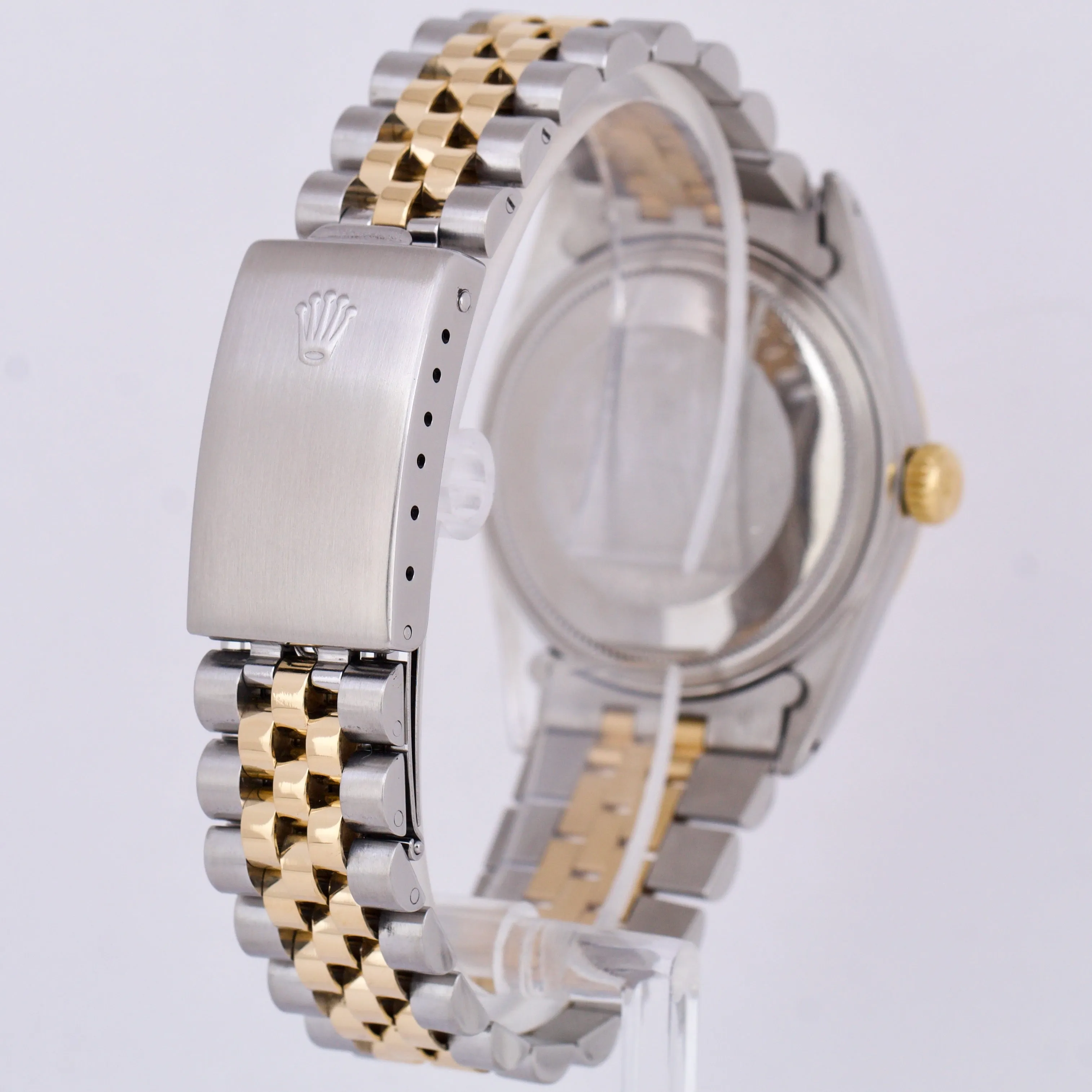 Rolex DateJust 36mm SILVER 18K Yellow Gold Stainless Steel Fluted Jubilee 16013