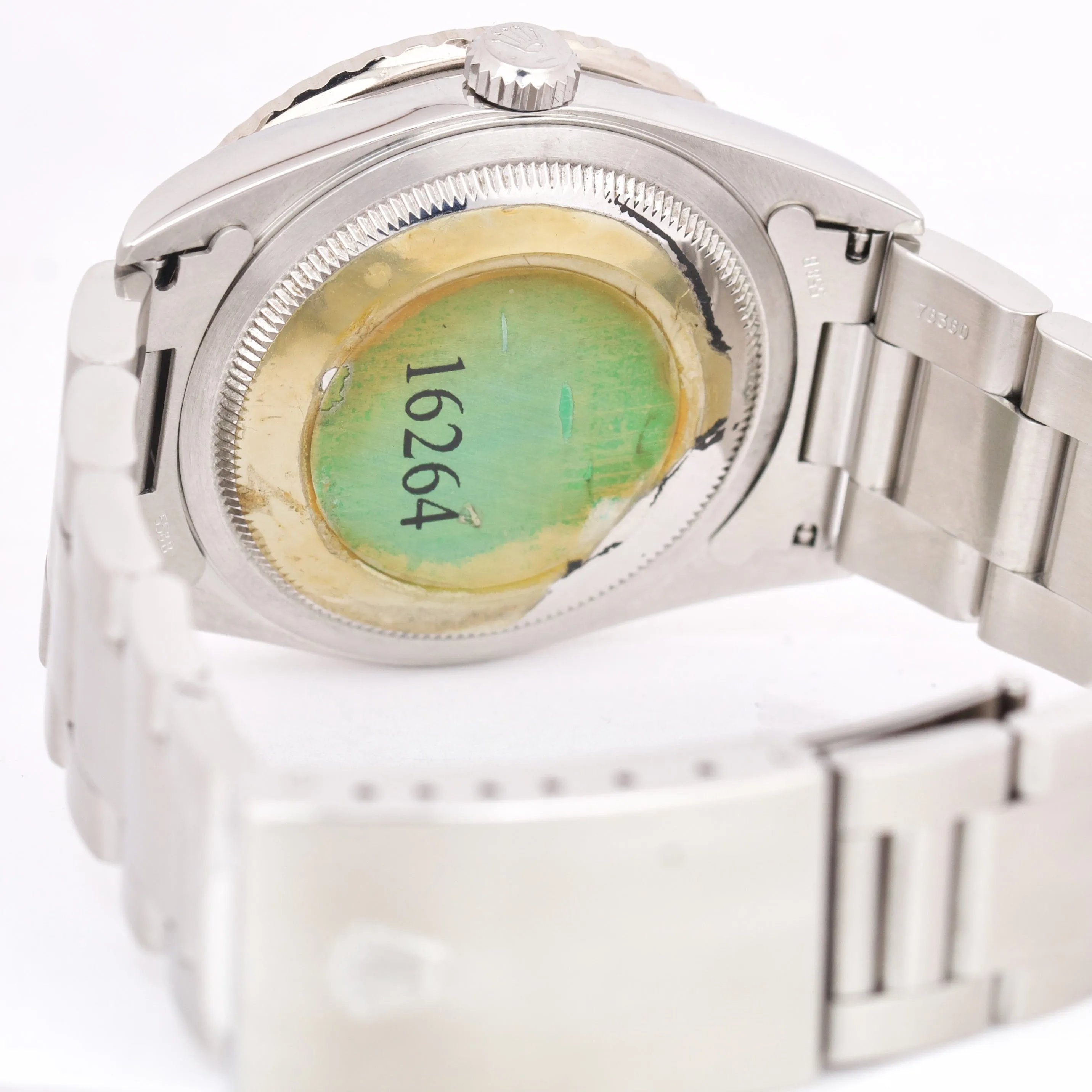 Rolex DateJust 36mm Turn-O-Graph Silver Roman Stainless Watch PAPERS 16264 B P