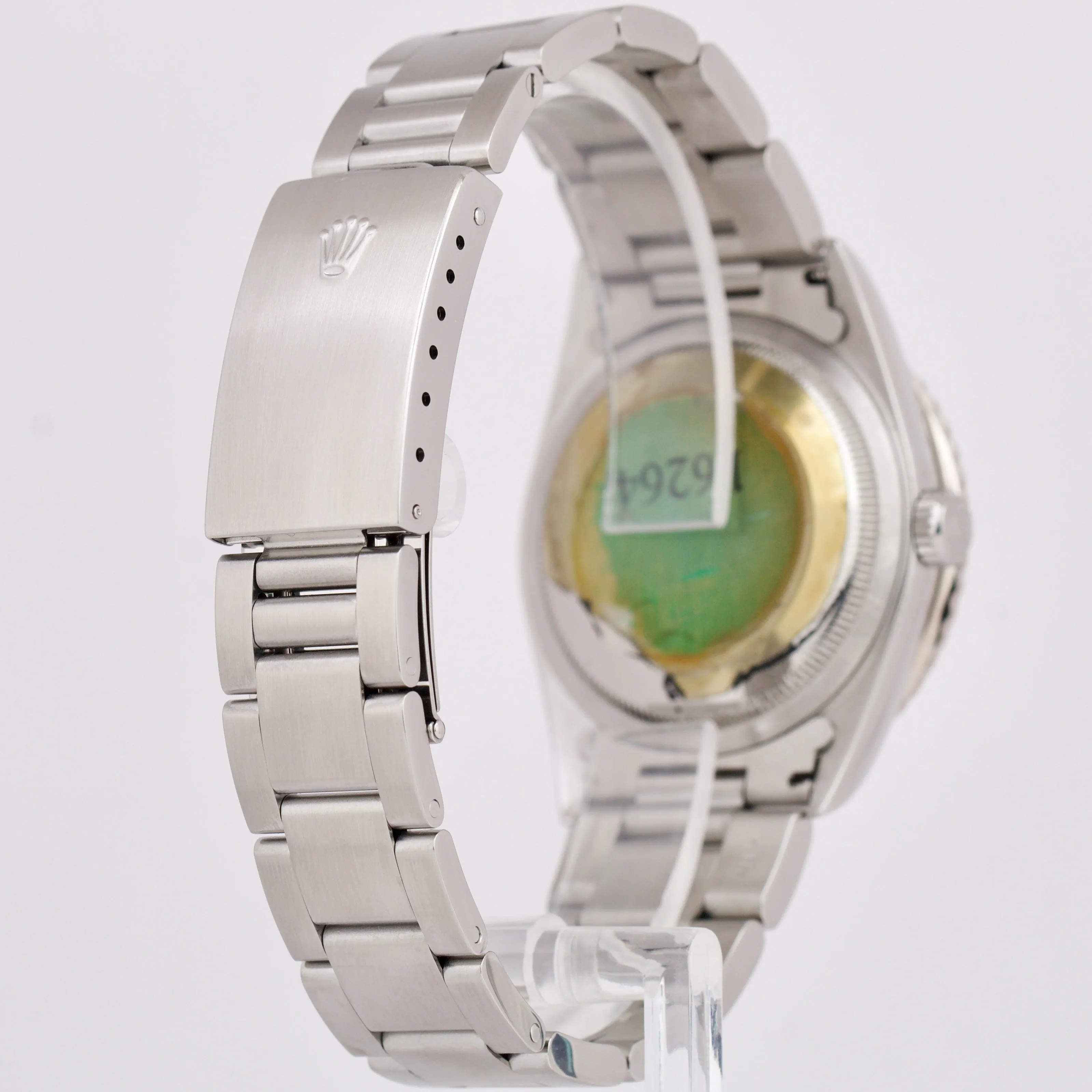 Rolex DateJust 36mm Turn-O-Graph Silver Roman Stainless Watch PAPERS 16264 B P