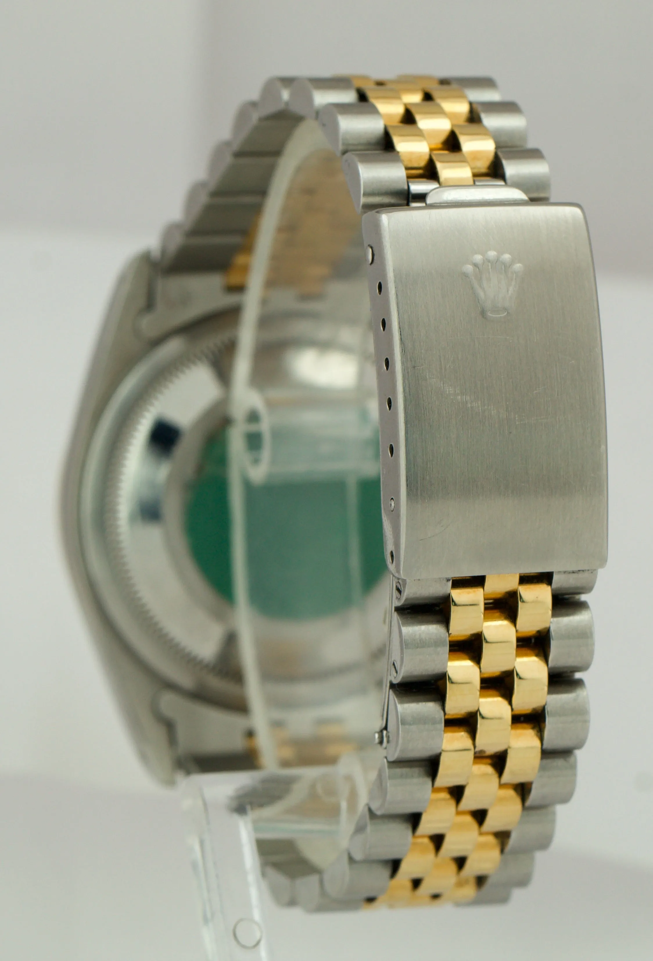 Rolex DateJust 36mm TwoTone Champagne Diamond 18K Gold Steel Jubilee Watch 16233