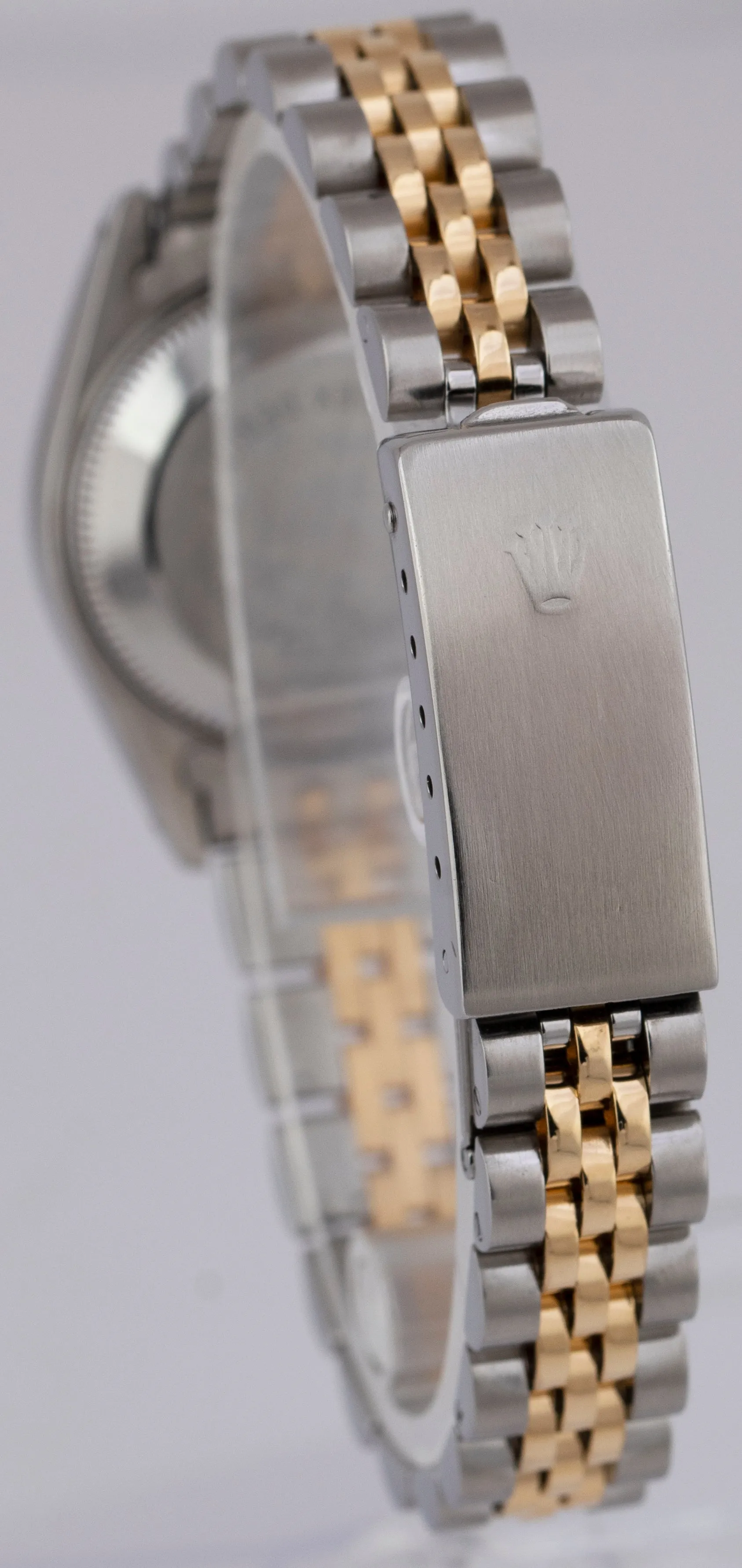 Rolex DateJust FACTORY DIAMOND Silver Two-Tone 18K Yellow Gold 26mm Watch 69173