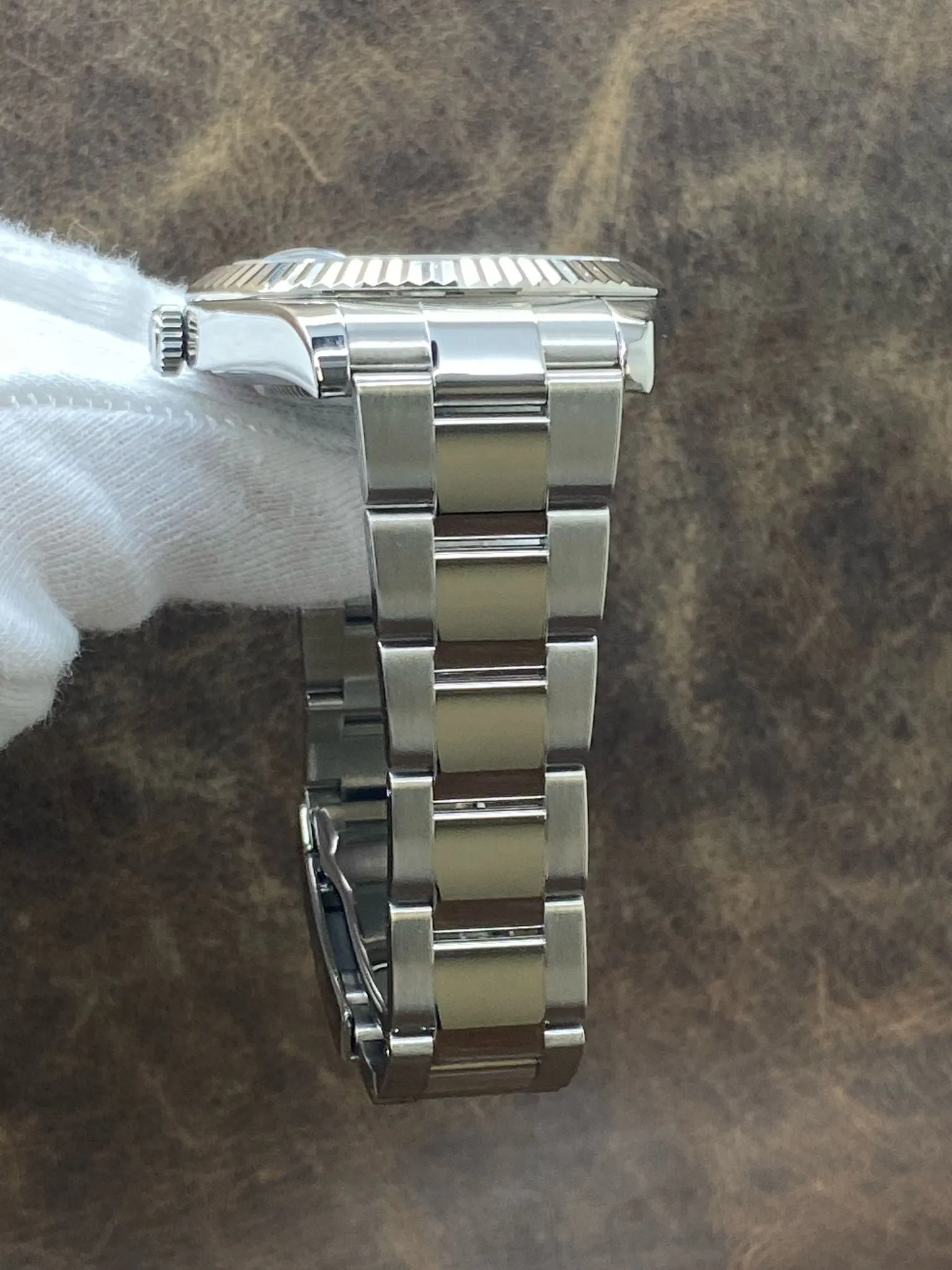 Rolex Datejust II 41mm 116334 Rhodium Diamond Dial Automatic Men's Watch