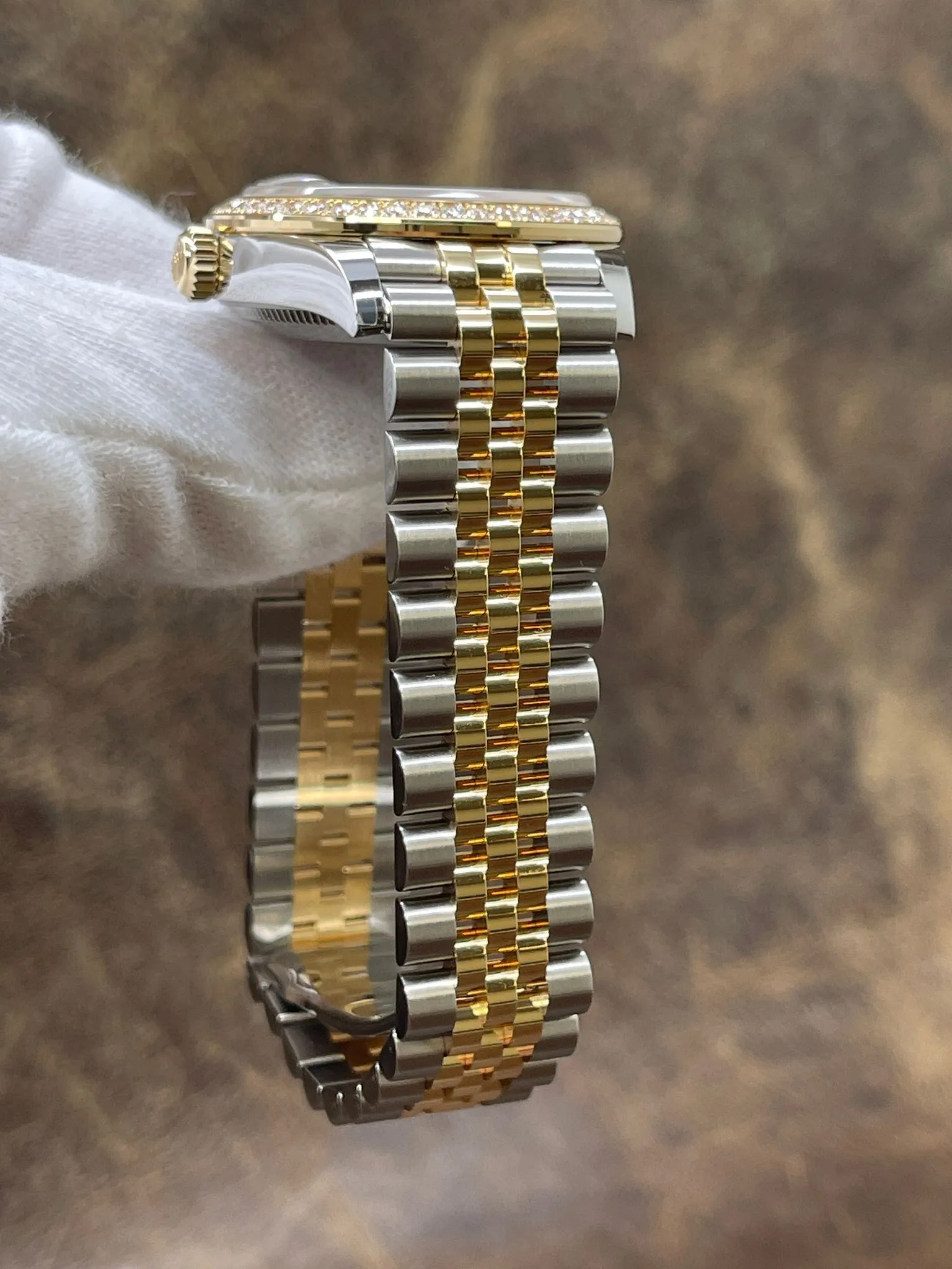 Rolex Datejust Midsize 31mm 278383RBR Olive Green Diamond Dial Automatic Women's Watch