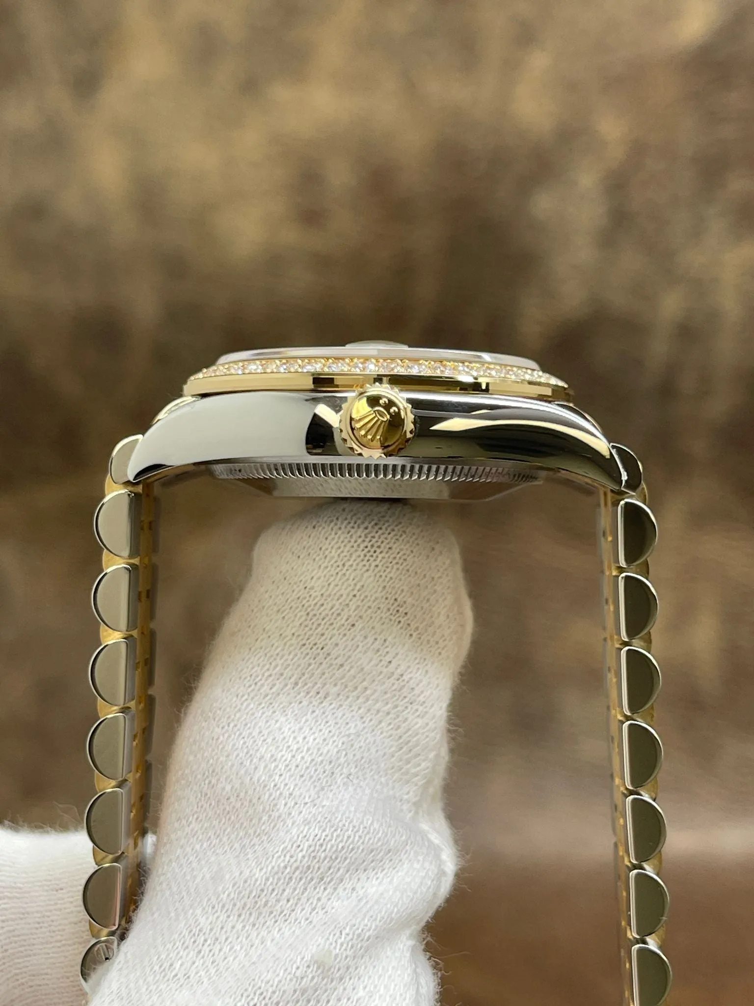 Rolex Datejust Midsize 31mm 278383RBR Olive Green Diamond Dial Automatic Women's Watch