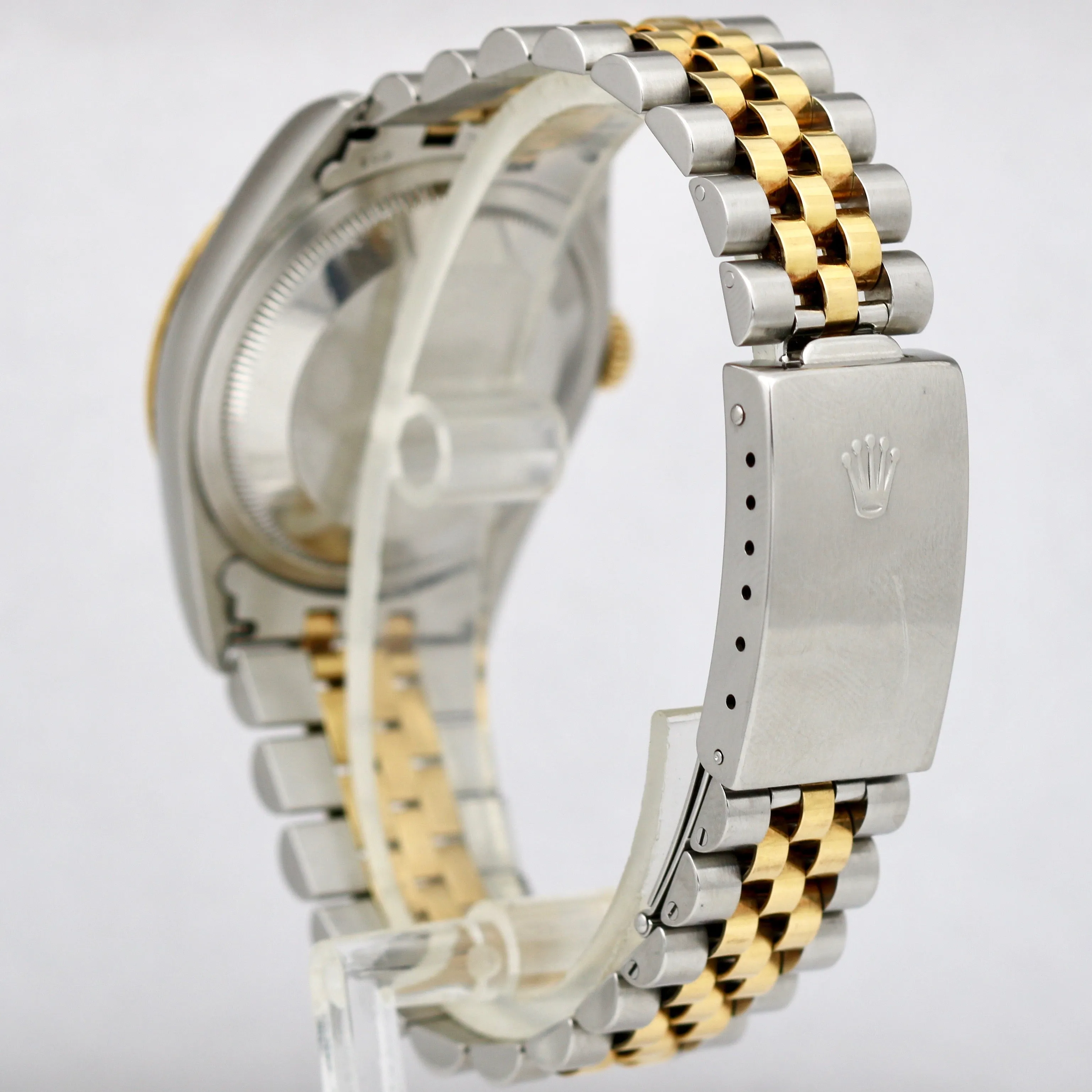 Rolex DateJust NO HOLES Factory MOP Two Tone 18K Gold Jubilee 16233 36mm Watch
