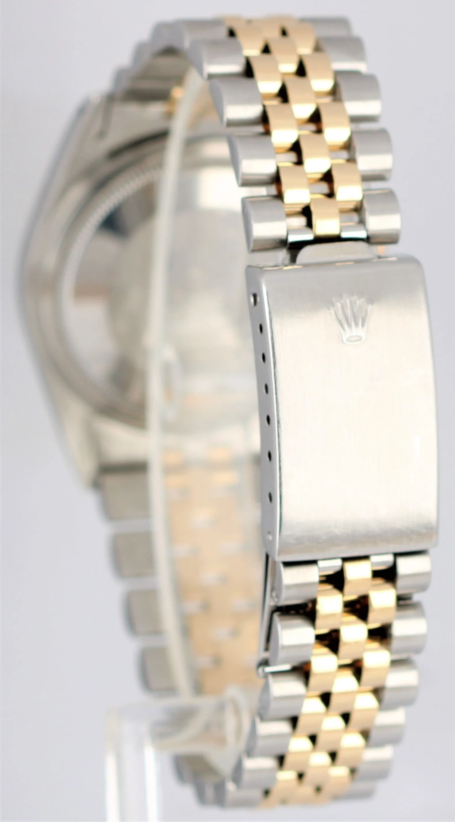 Rolex DateJust Two-Tone 18K Gold Steel Champagne Tapestry 36mm 16013 Watch