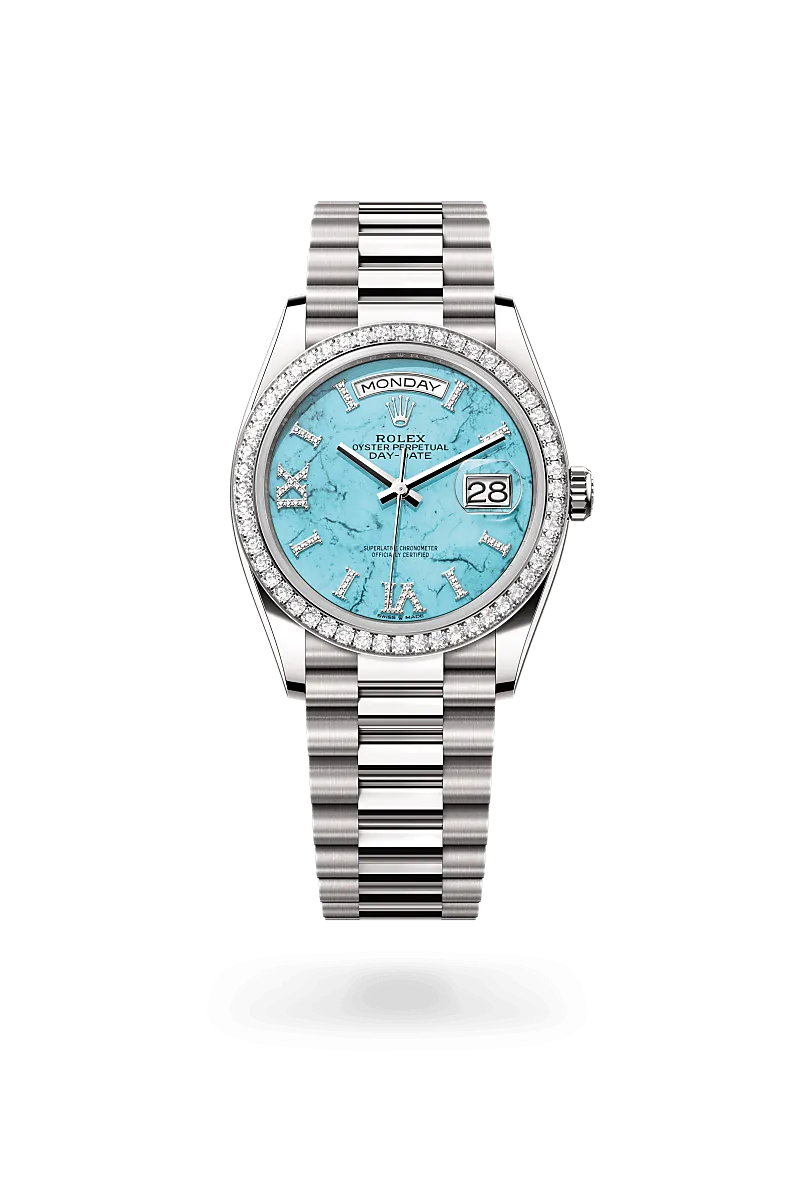 Rolex Day-Date 36 in 18 kt white gold, M128349RBR-0031 | Walters & Hogsett