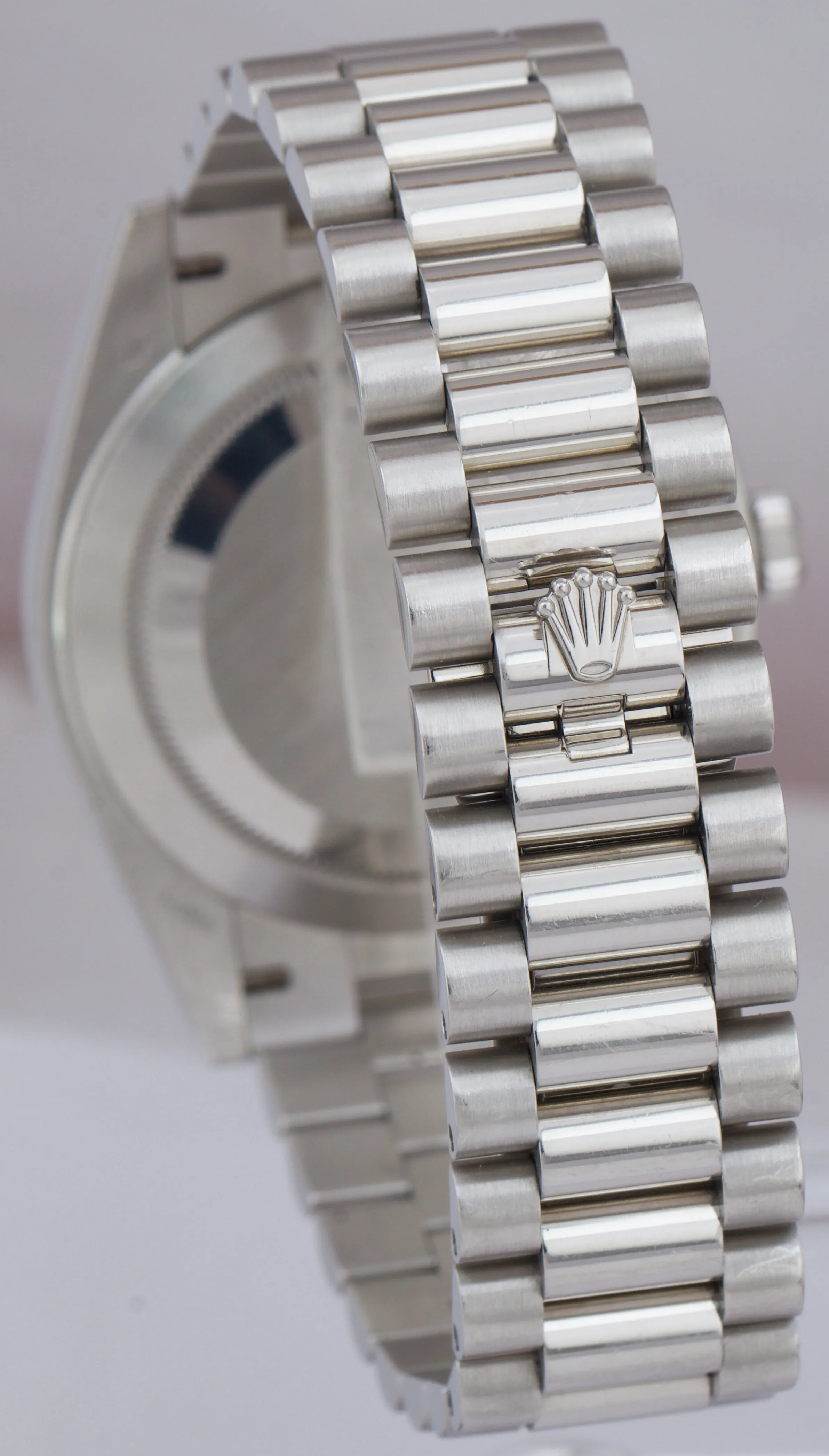 Rolex Day-Date President 40mm Platinum Blue Glacier Quadrant Roman 228206 B P