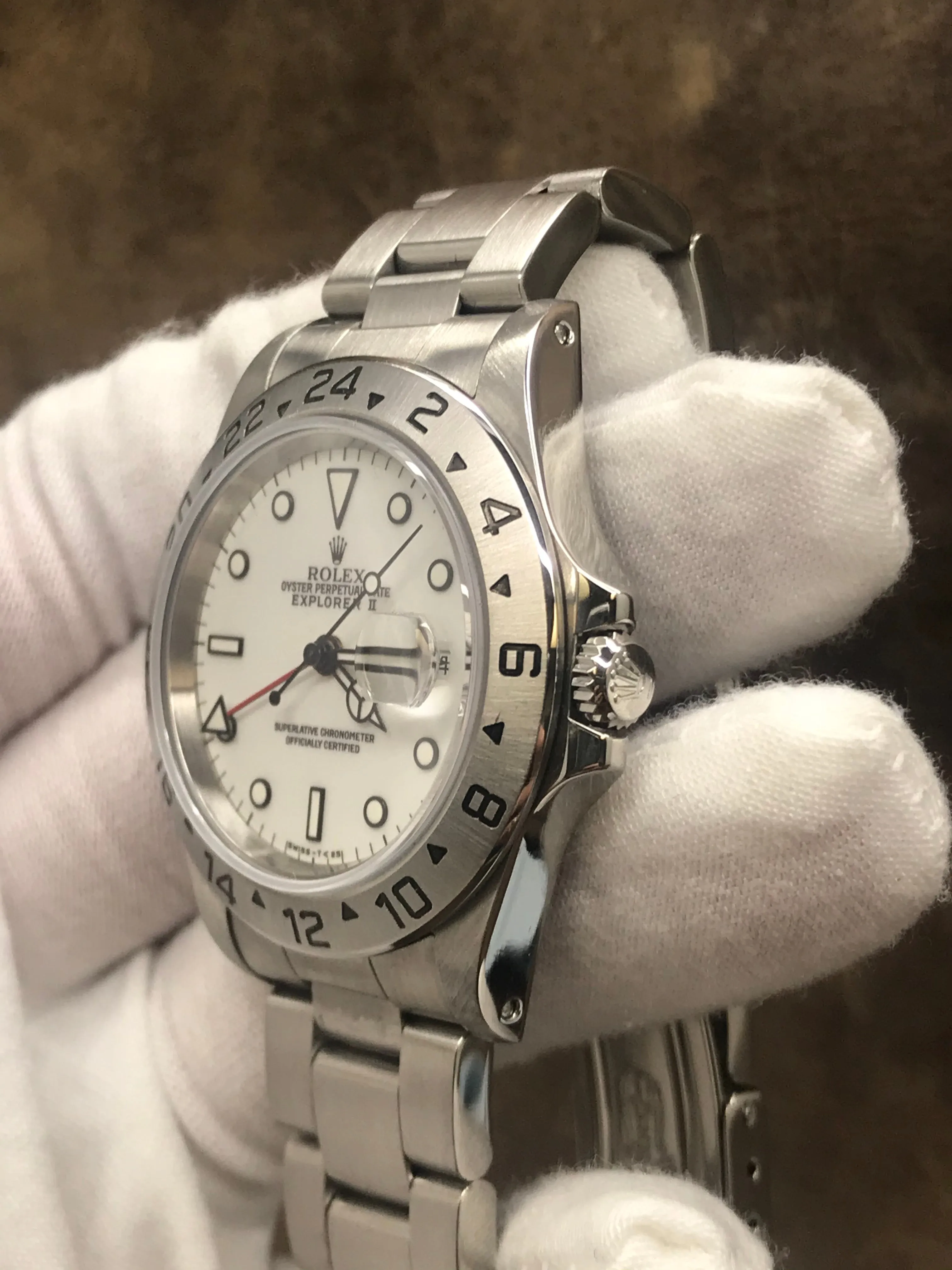 Rolex Explorer II 16570 White Dial Automatic Men's Watch