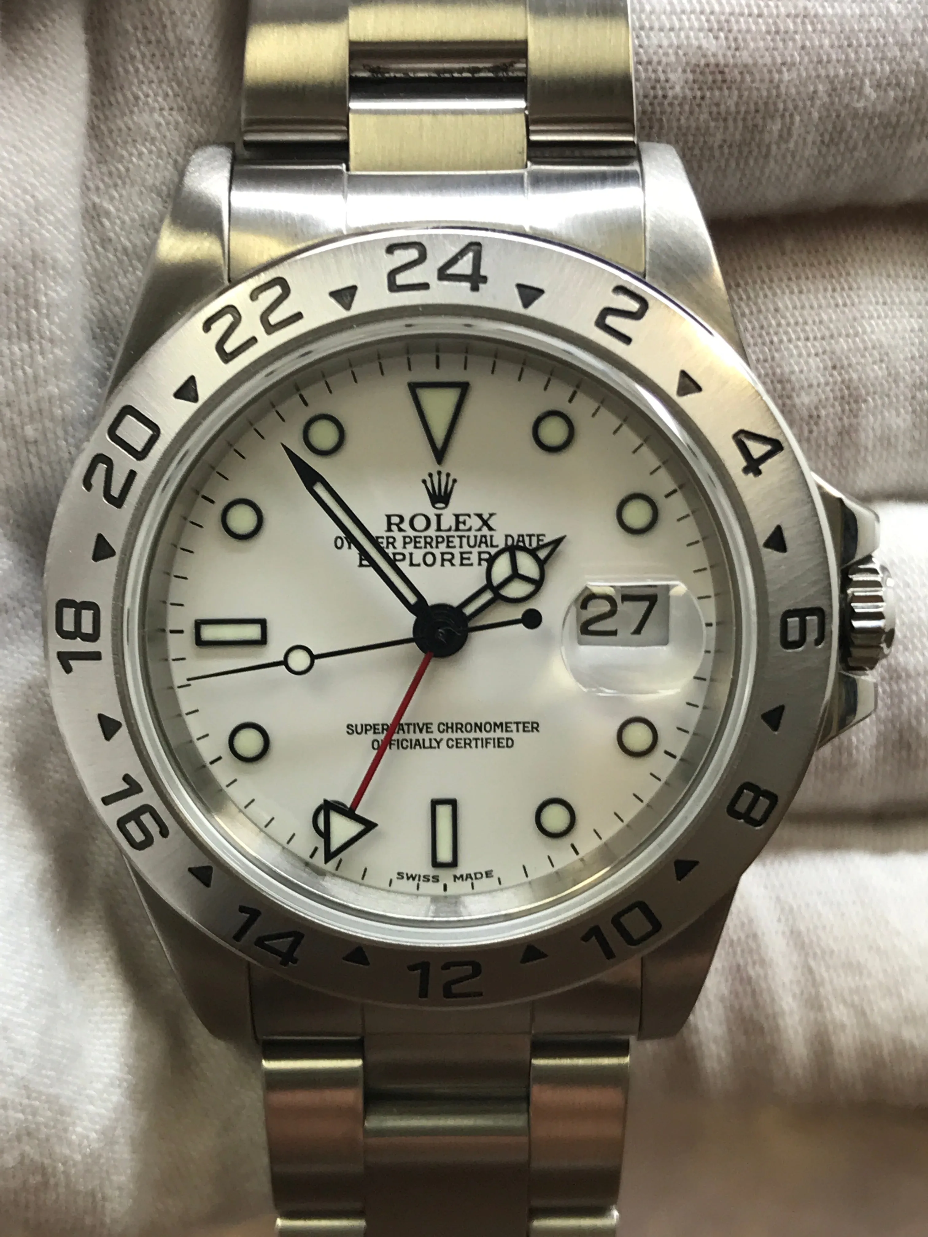 Rolex Explorer II 16570 White Dial Automatic Men's Watch