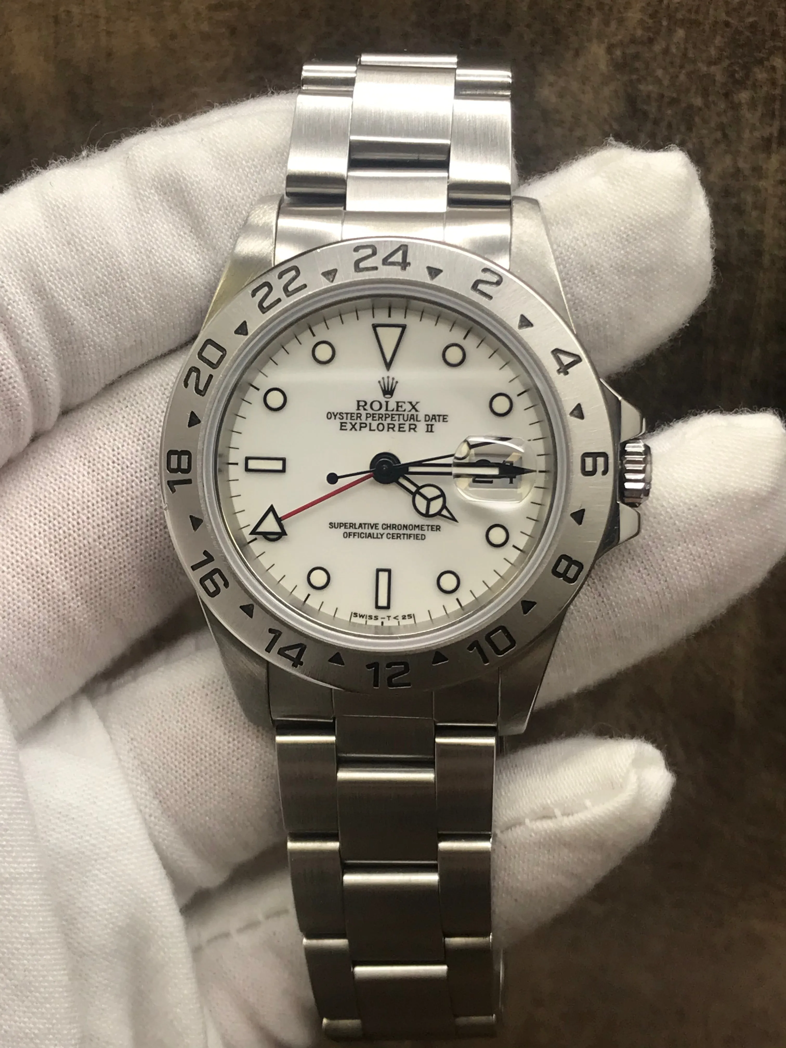 Rolex Explorer II 16570 White Dial Automatic Men's Watch