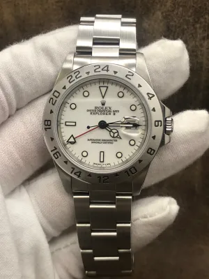 Rolex Explorer II 16570 White Dial Automatic Men's Watch