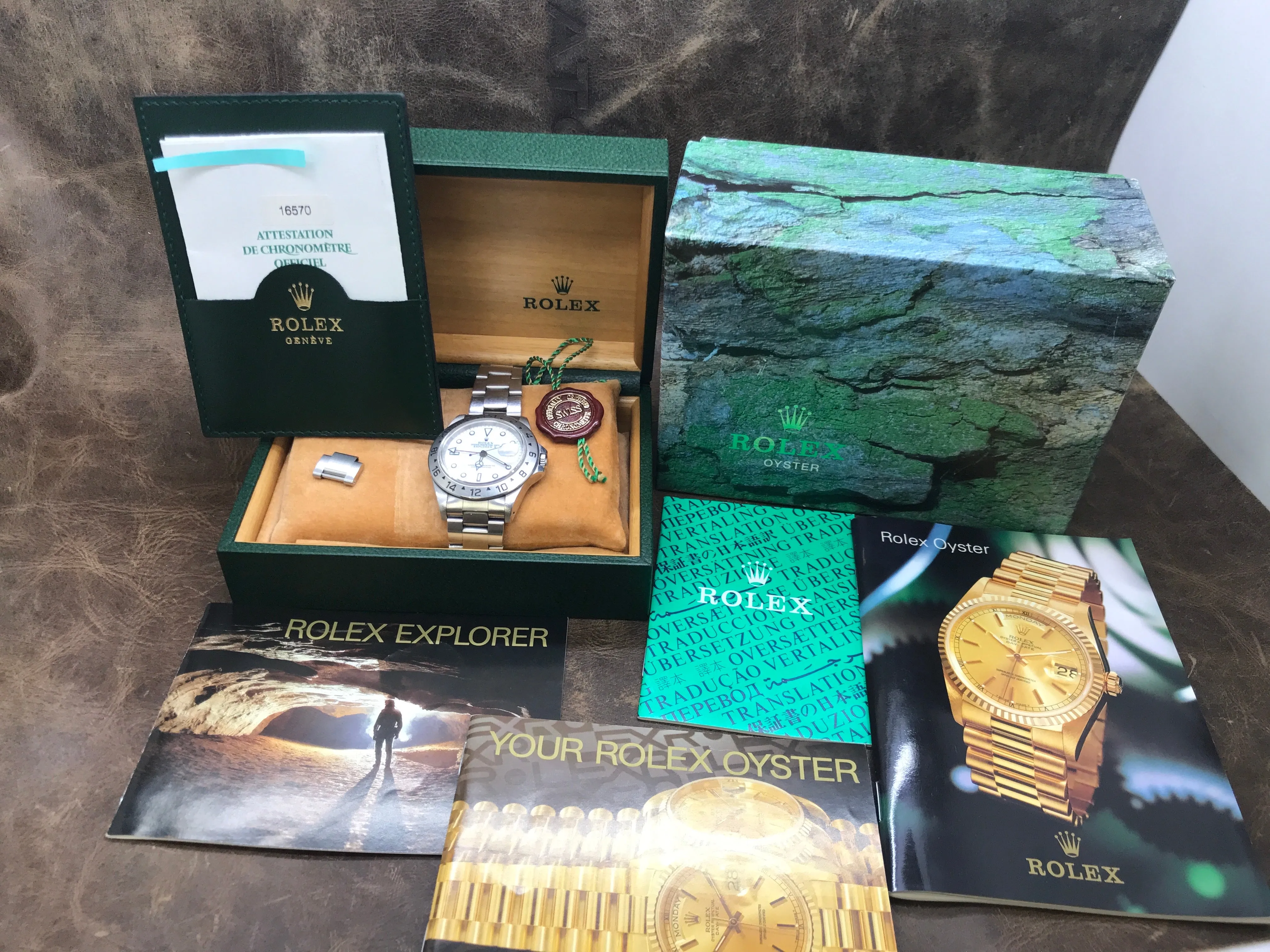 Rolex Explorer II 16570 White Dial Automatic Men's Watch