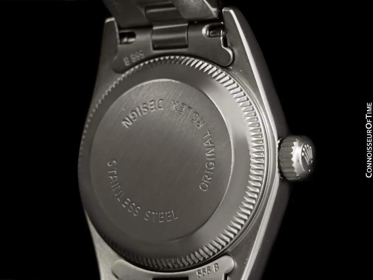 Rolex Ladies Oyster Perpetual No Date Watch with Pink Dial, Ref. 76080 - Stainless Steel