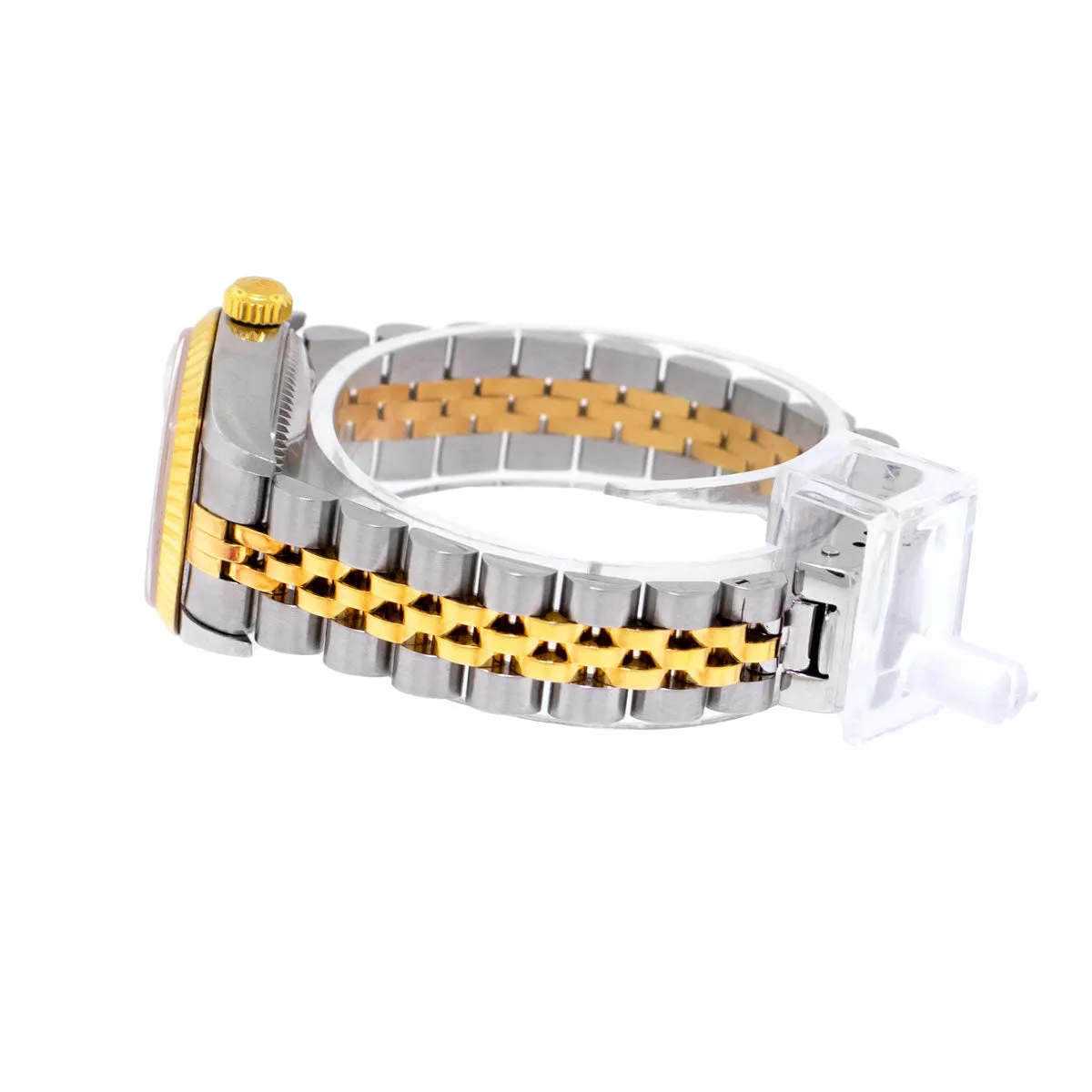 Rolex Lady-Datejust 26mm Yellow Gold & Steel Champagne Jubilee Diamond Dial 79173