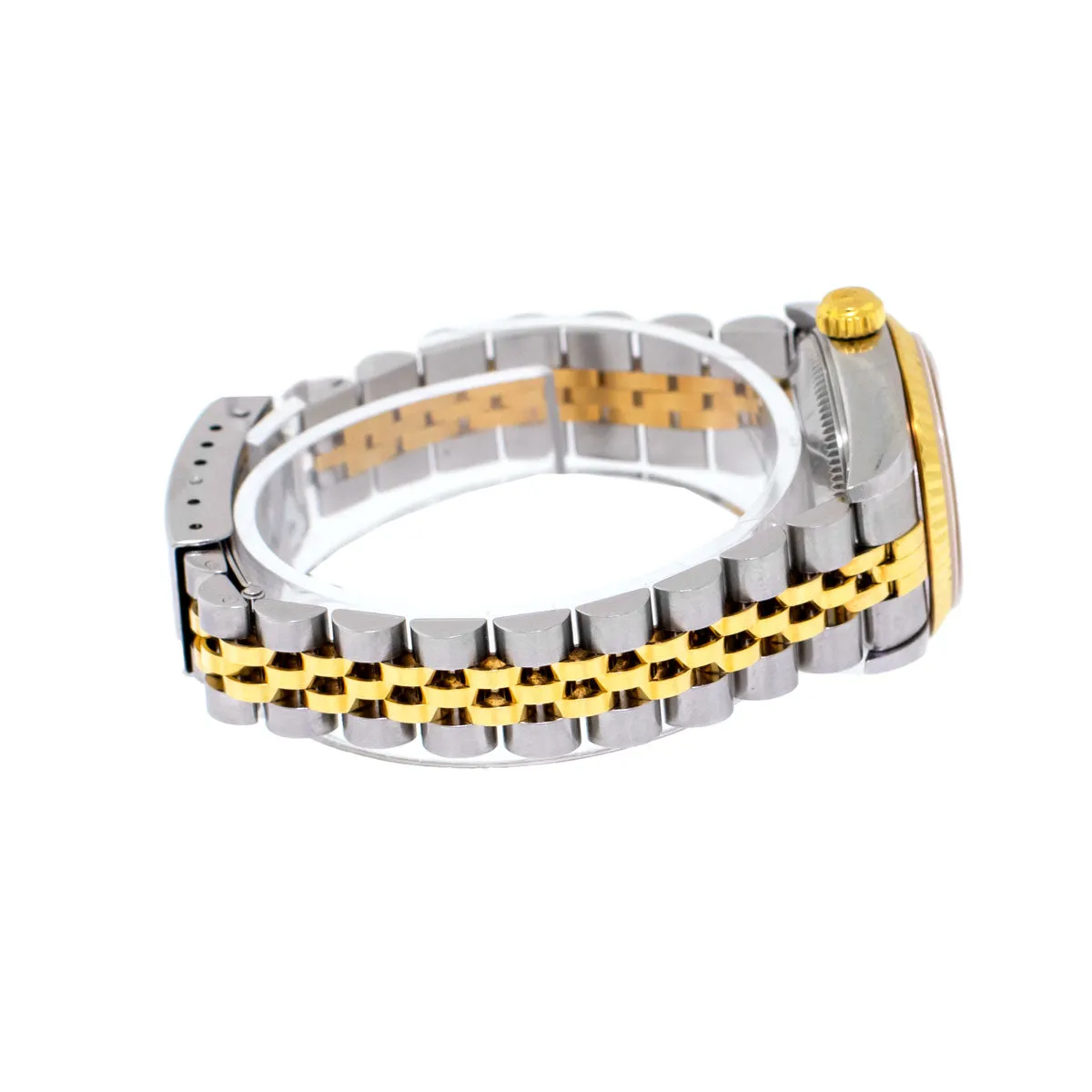 Rolex Lady-Datejust 26mm Yellow Gold & Steel Champagne Jubilee Diamond Dial 79173