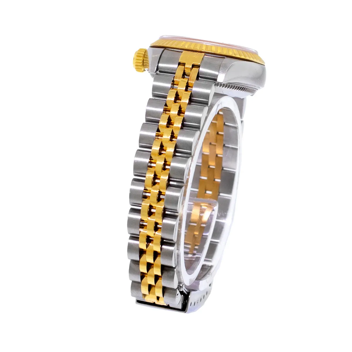 Rolex Lady-Datejust 26mm Yellow Gold & Steel Champagne Jubilee Diamond Dial 79173