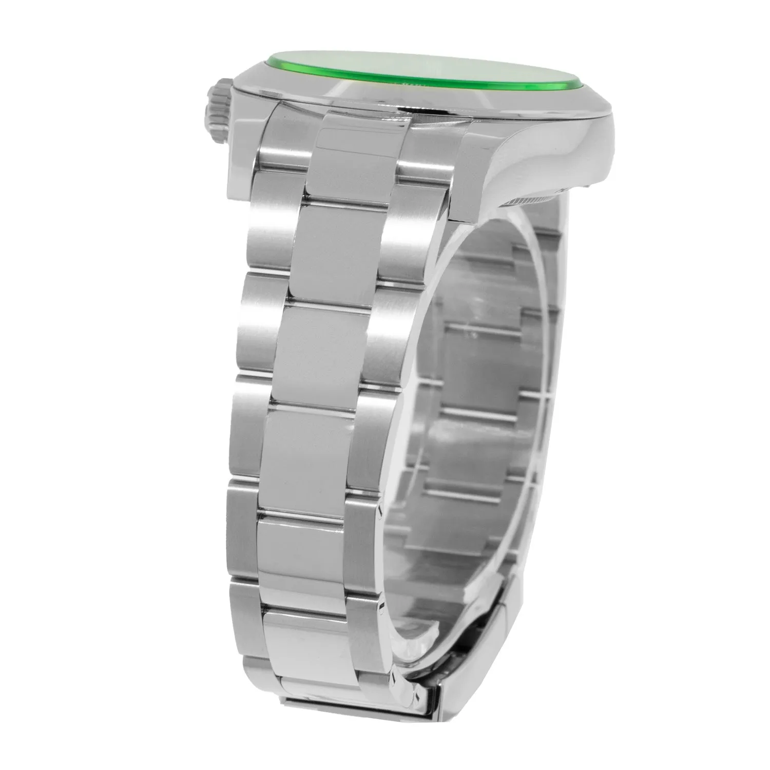 Rolex Milgauss 40mm Stainless Steel Green Crystal Blue Dial 116400