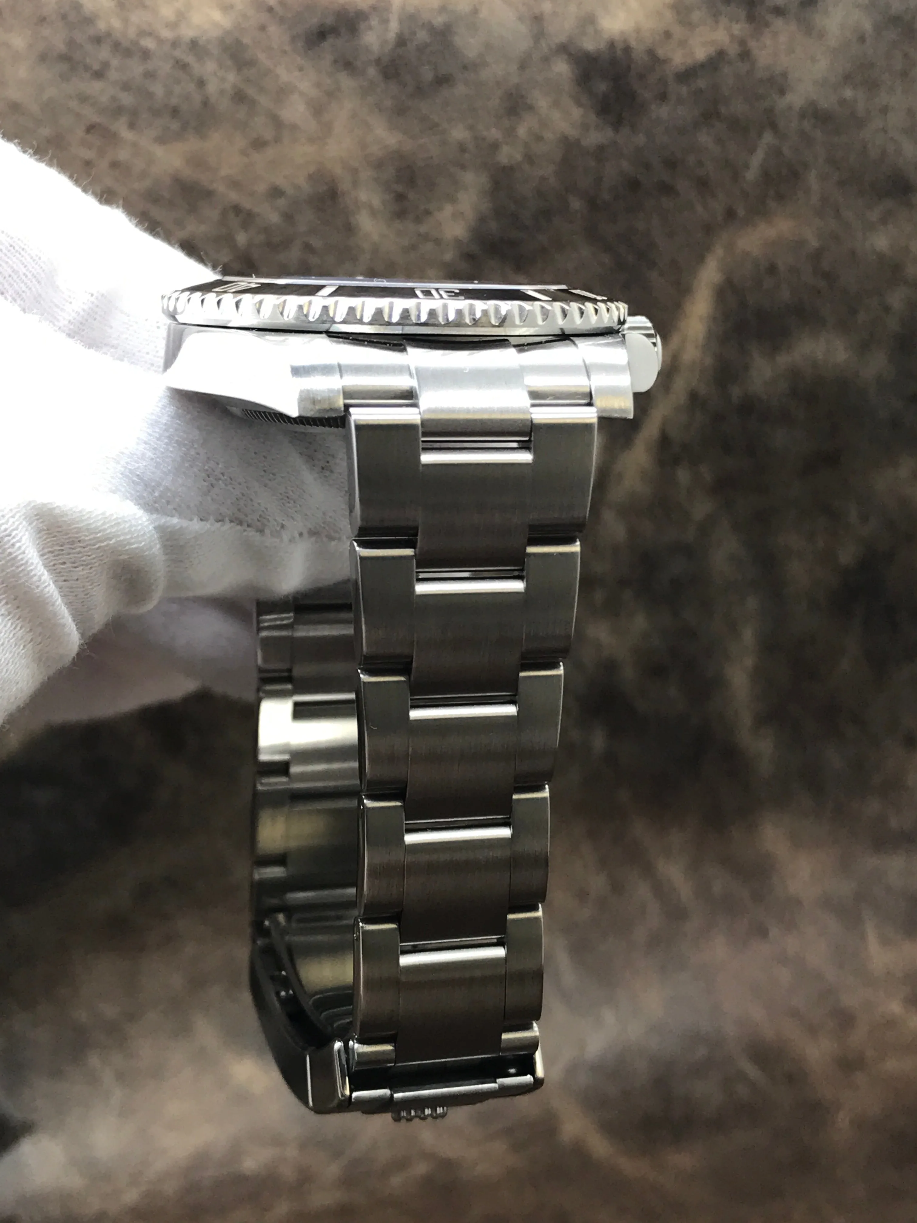 Rolex No Date Submariner Ceramic 114060 Black Dial Automatic Men's Watch